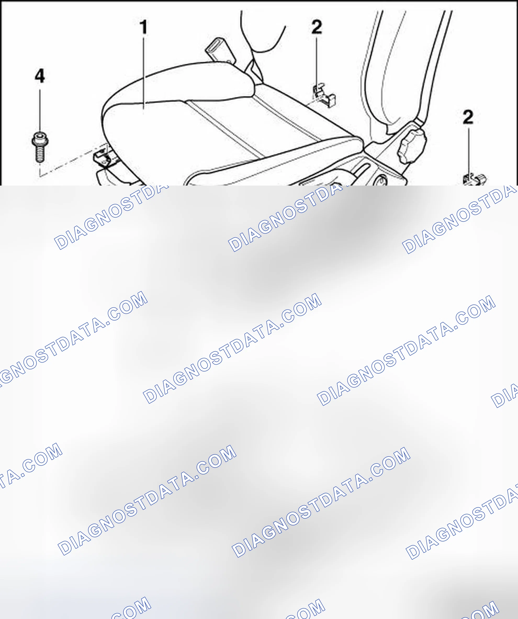 Scheme 1: FRONT SEAT COMPONENT OVERVIEW