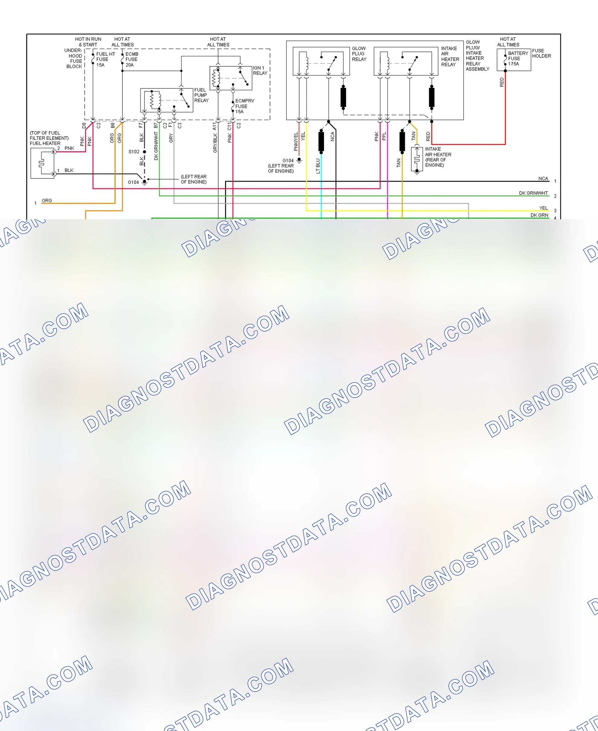 Scheme 61: PCM Wiring Diagram (Sierra & Silverado - 6.6L - Except California - 2 Of 4)