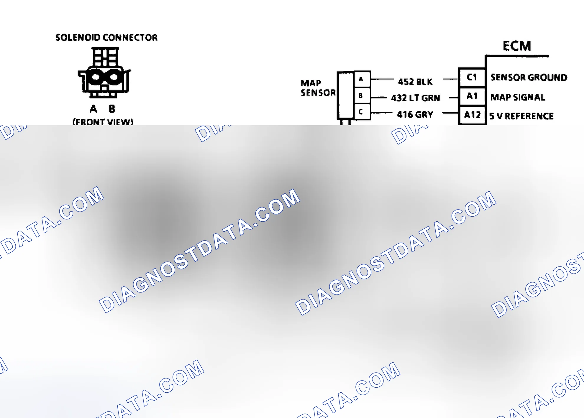 Scheme 46: Code 31: Circuit Diagram MAP Sensor Signal Voltage Low