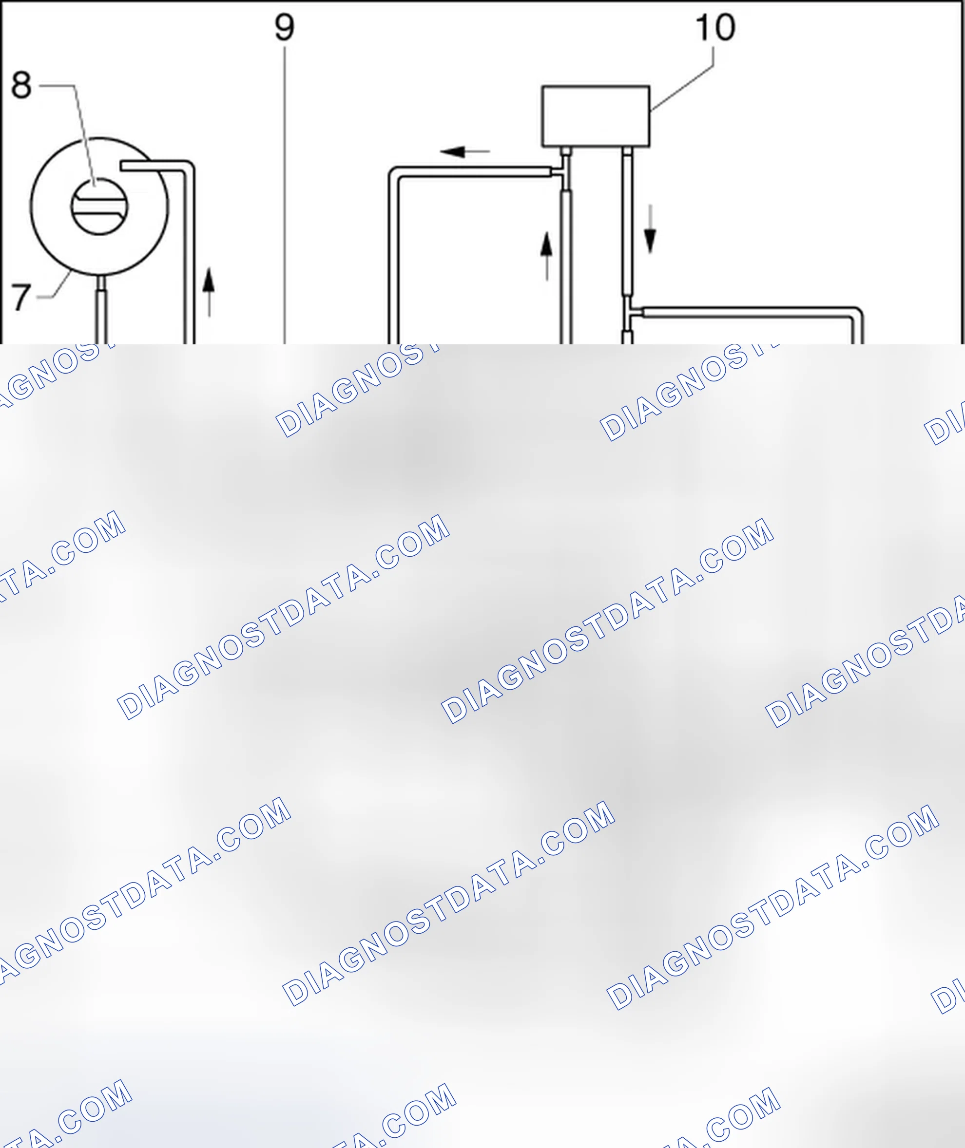 Scheme 70: COOLANT HOSE CONNECTION DIAGRAM