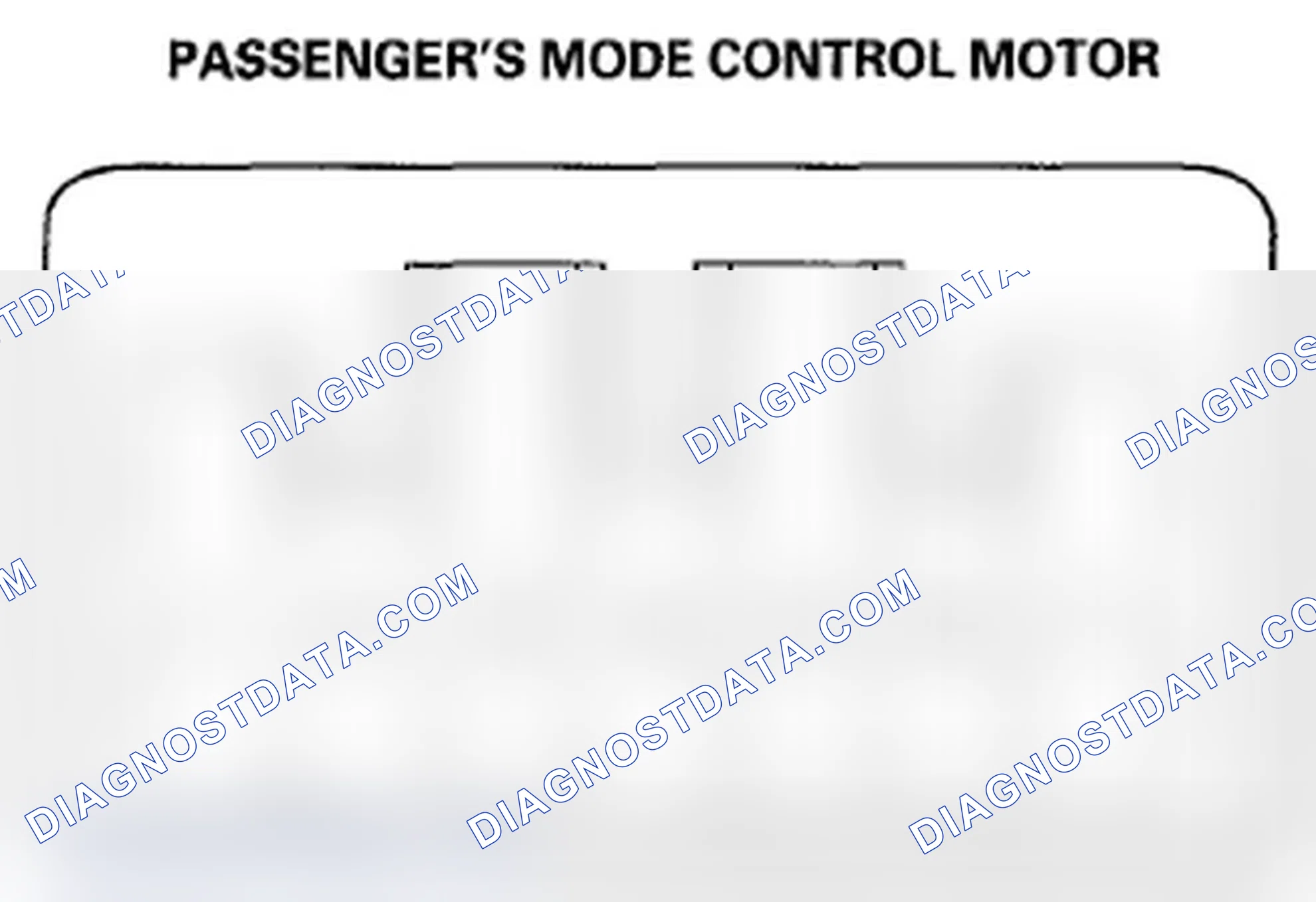 Scheme 163: Passenger's Mode Control Motor Test