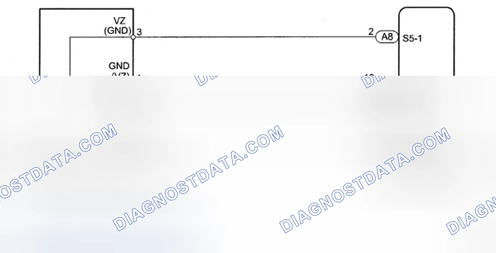 Scheme 52: Air Mix Damper Position Sensor Circuit - Wiring Diagram (Driver Side)