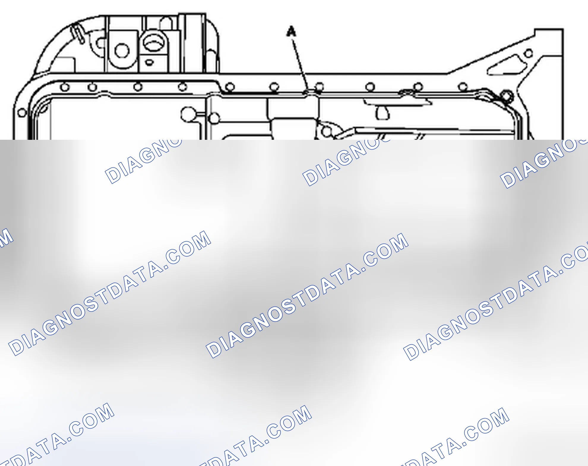 Fig. 32: Identifying Sealant Application Area On Oil Pan - Engine 273