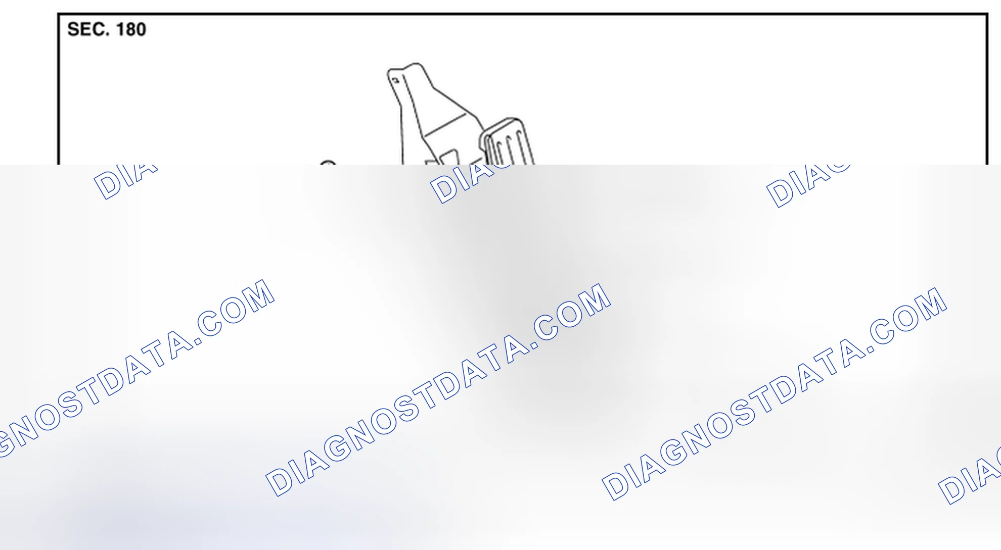Scheme 2: MODELS WITHOUT DISTANCE CONTROL ASSIST SYSTEM: Exploded View