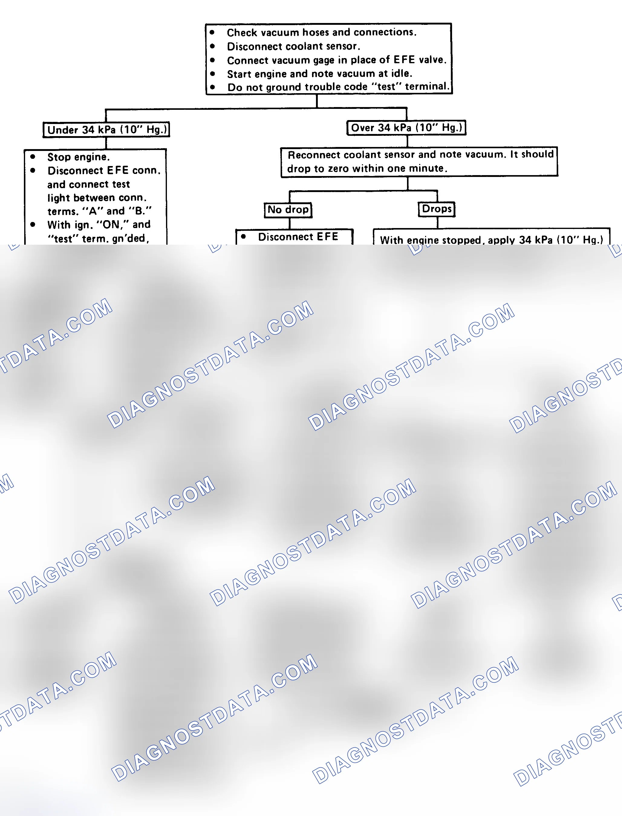 Scheme 115: EFE (Vacuum Servo) Check Flow Chart
