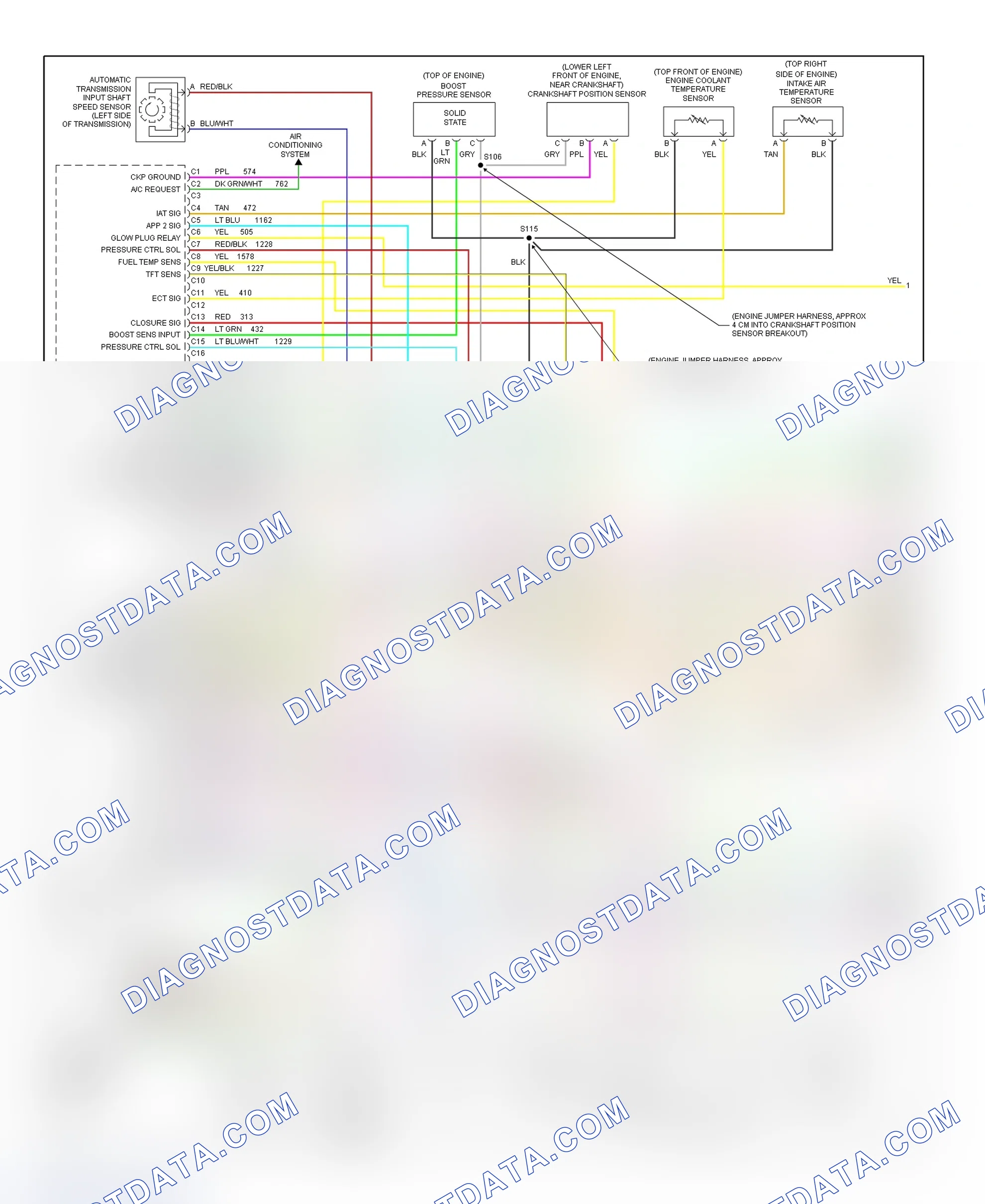 Scheme 56: PCM Wiring Diagram (Express & Savana - 6.5L - 1 Of 4)