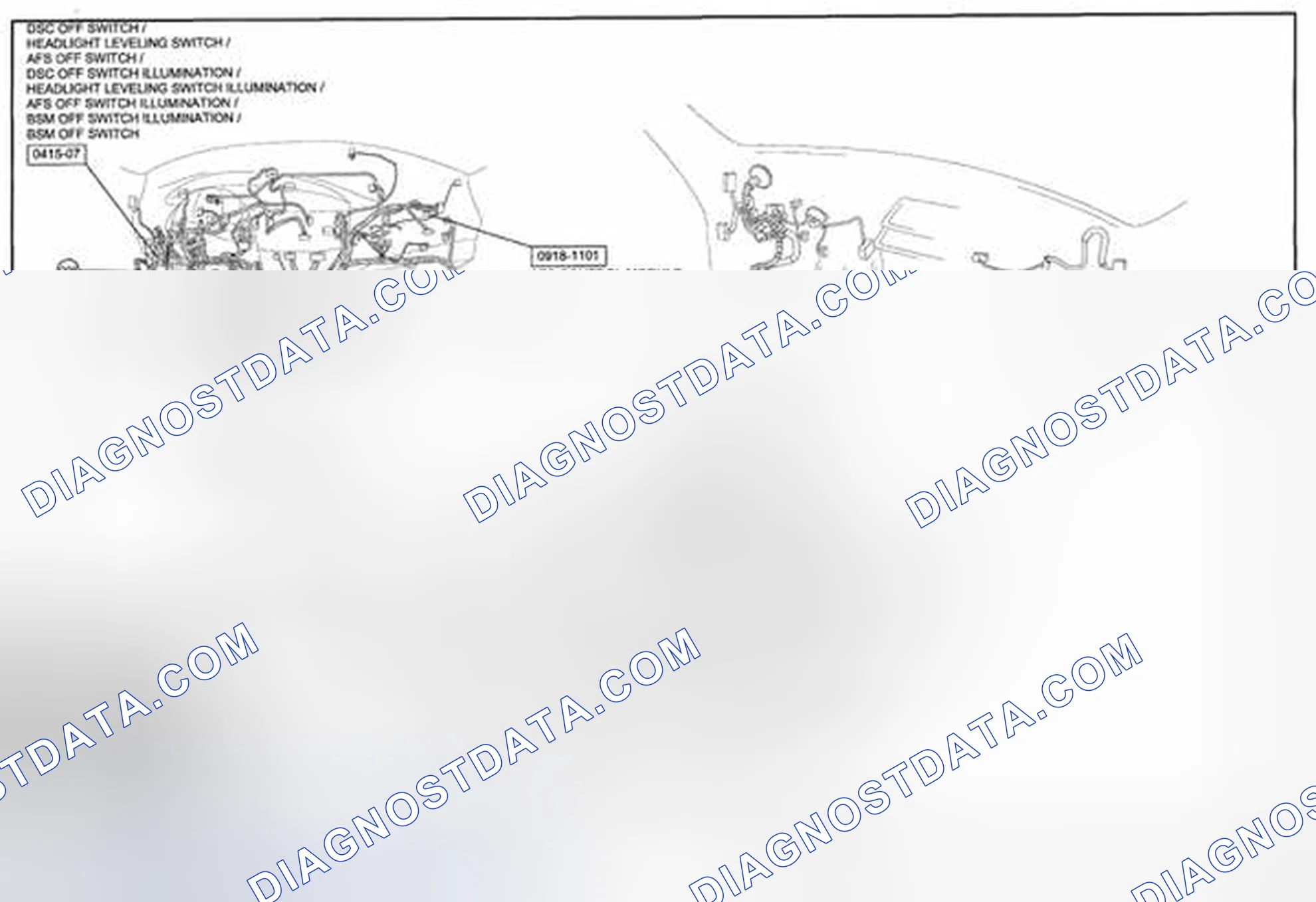 Scheme 323: AFS (Adaptive Front Lighting System) / Headlight Auto Leveling System Wiring Diagram(0918-11b); 2 Of 2