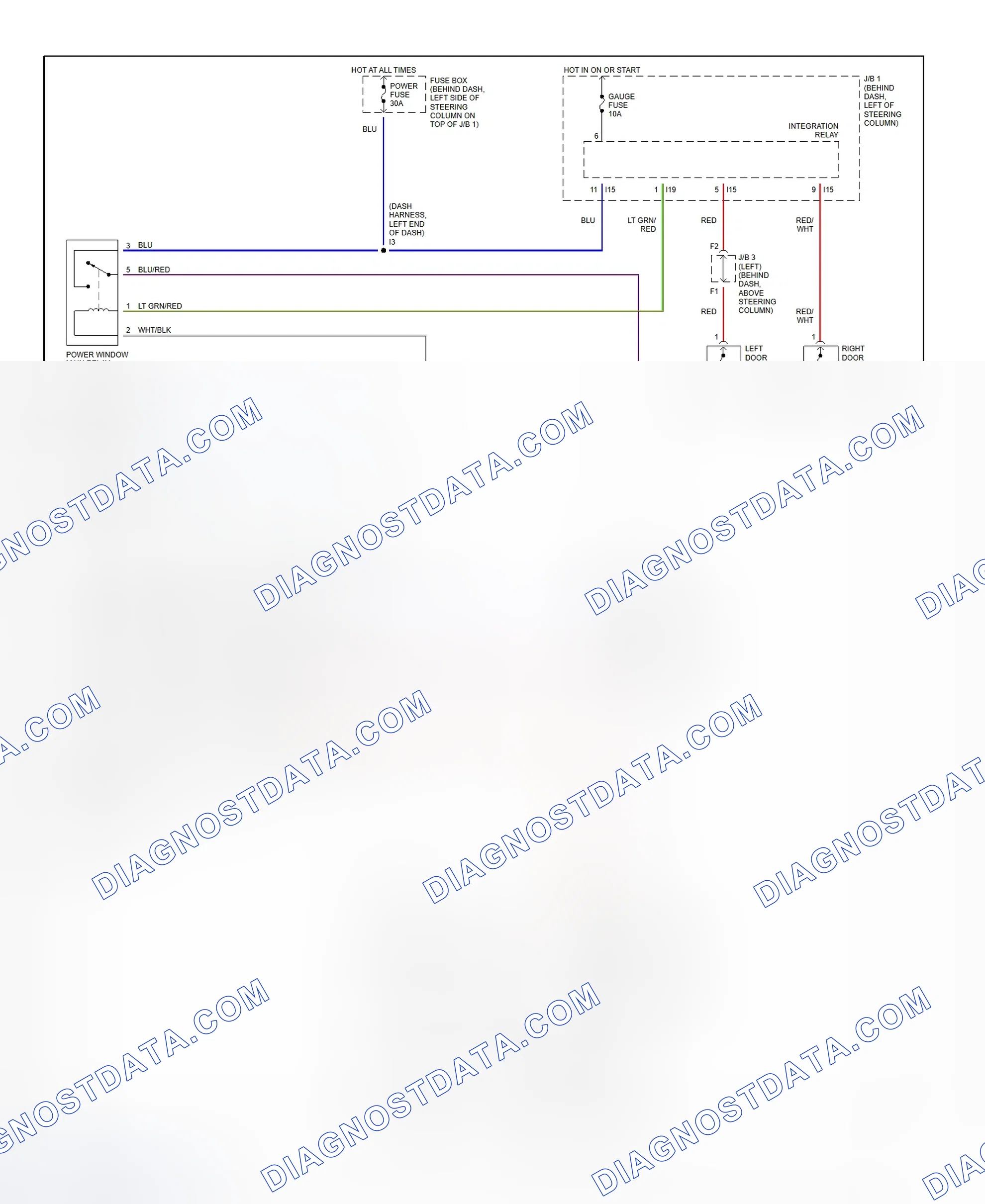 Scheme 6: Power Window System Wiring Diagram (Tacoma)