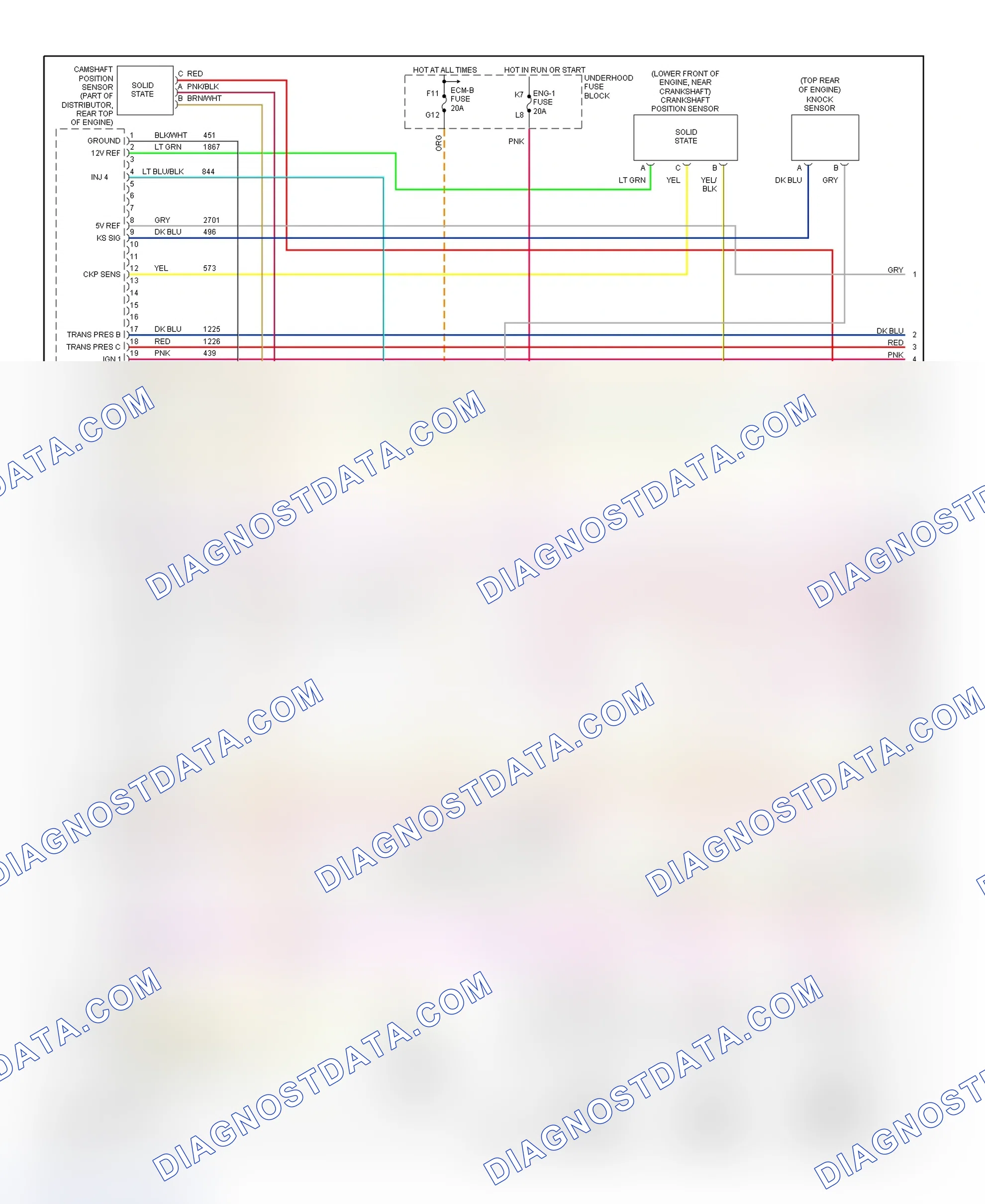 Scheme 119: PCM Wiring Diagram (Chevy Express & Savana - 4.3L - 1 Of 4)