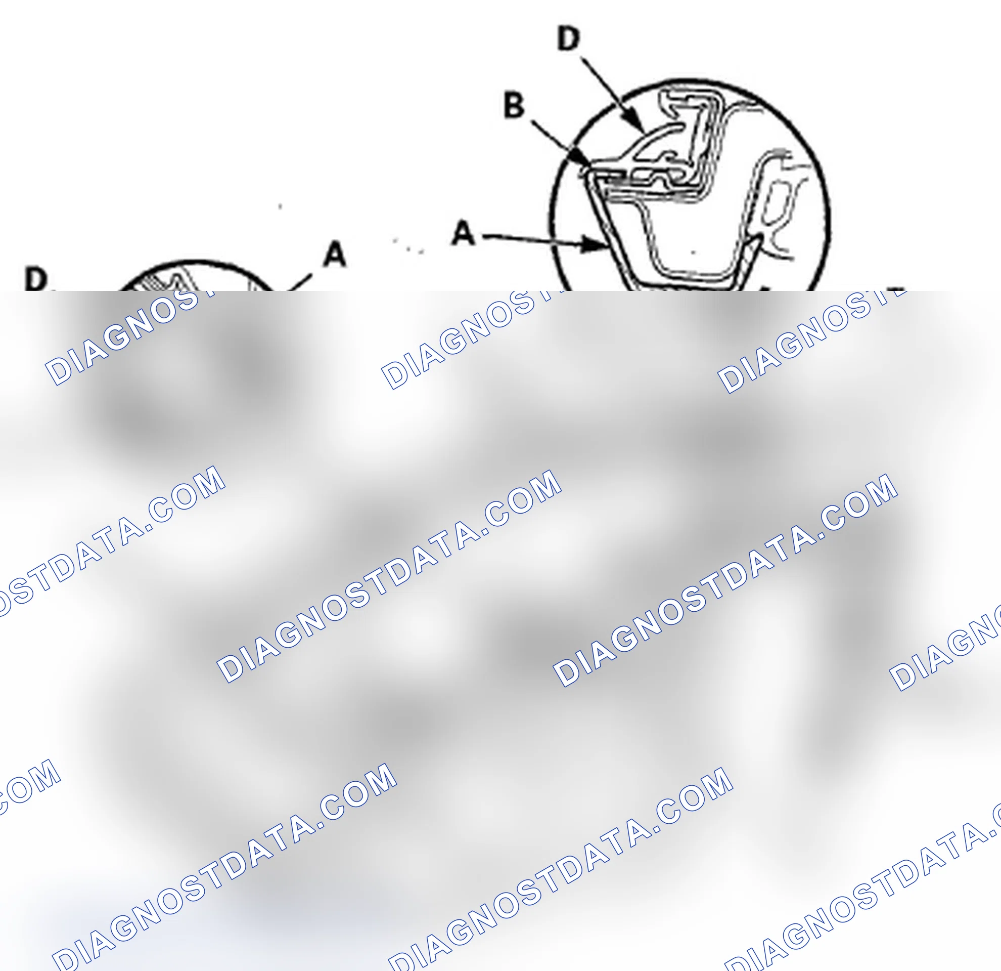 Scheme 334: Rear Door Sash Inner Trim Replacement - Sedan