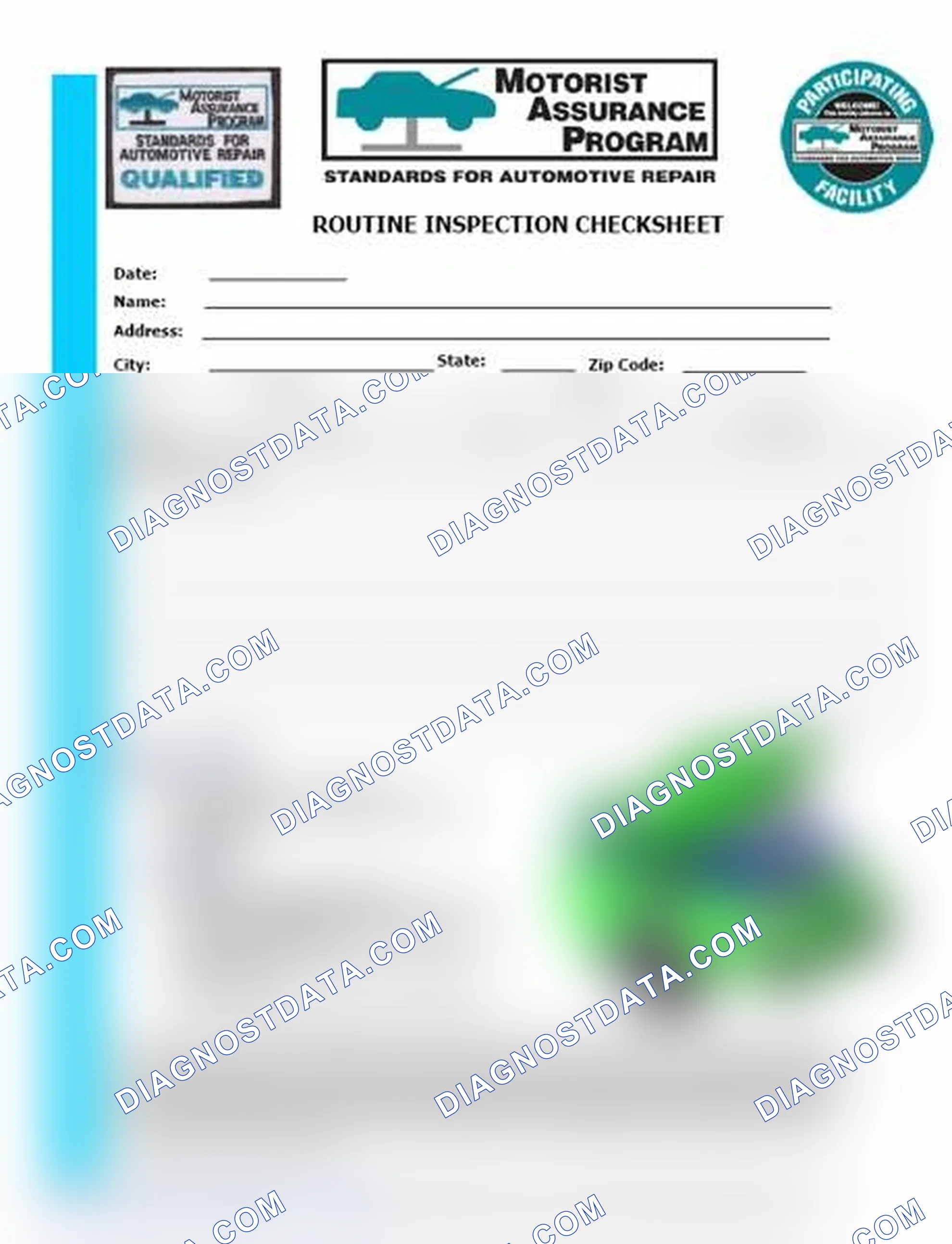 Scheme 26: Routine Inspection Checksheet (1 Of 2)