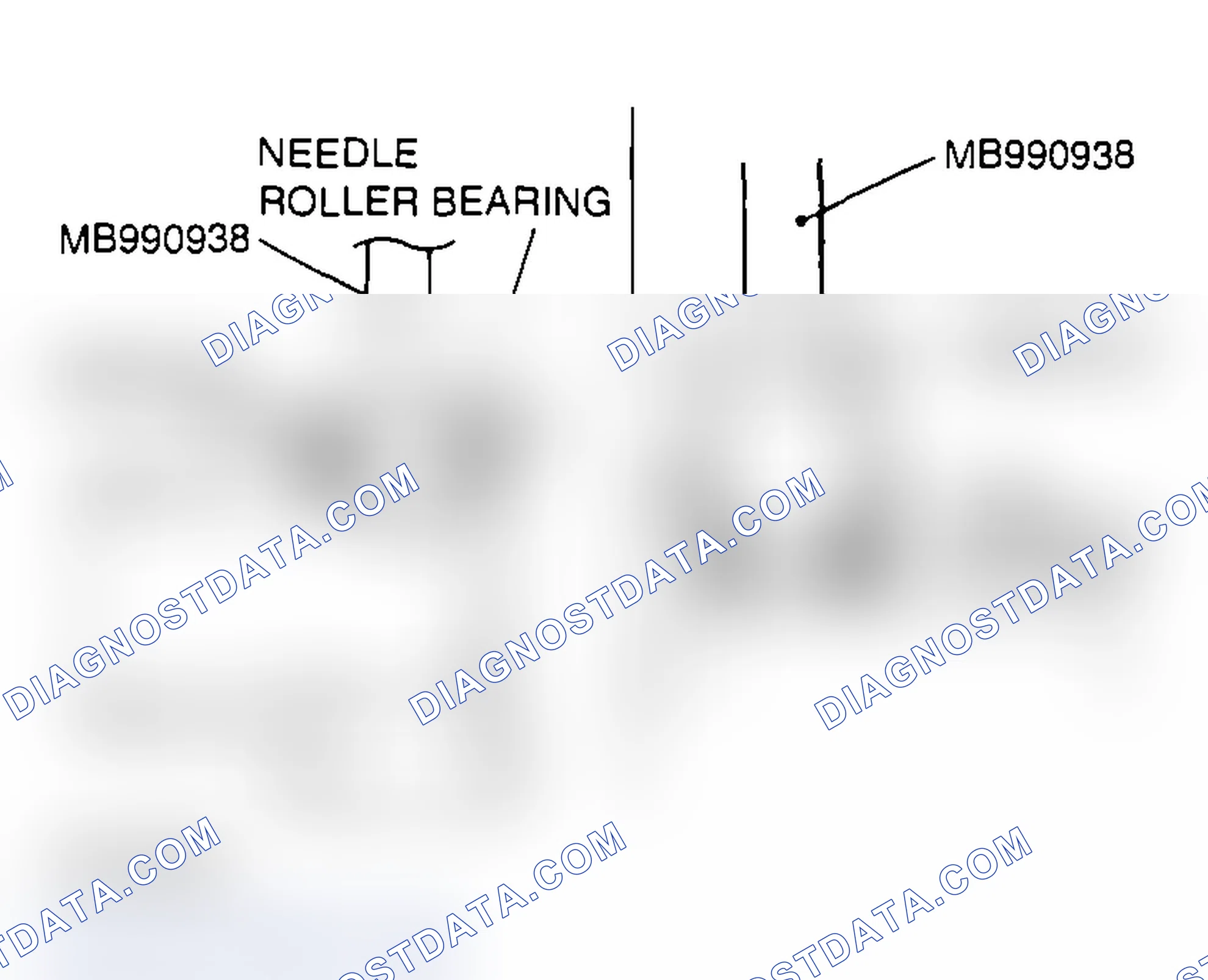 Scheme 251: >> B << NEEDLE BEARING/LOWER BEARING INSTALLATION