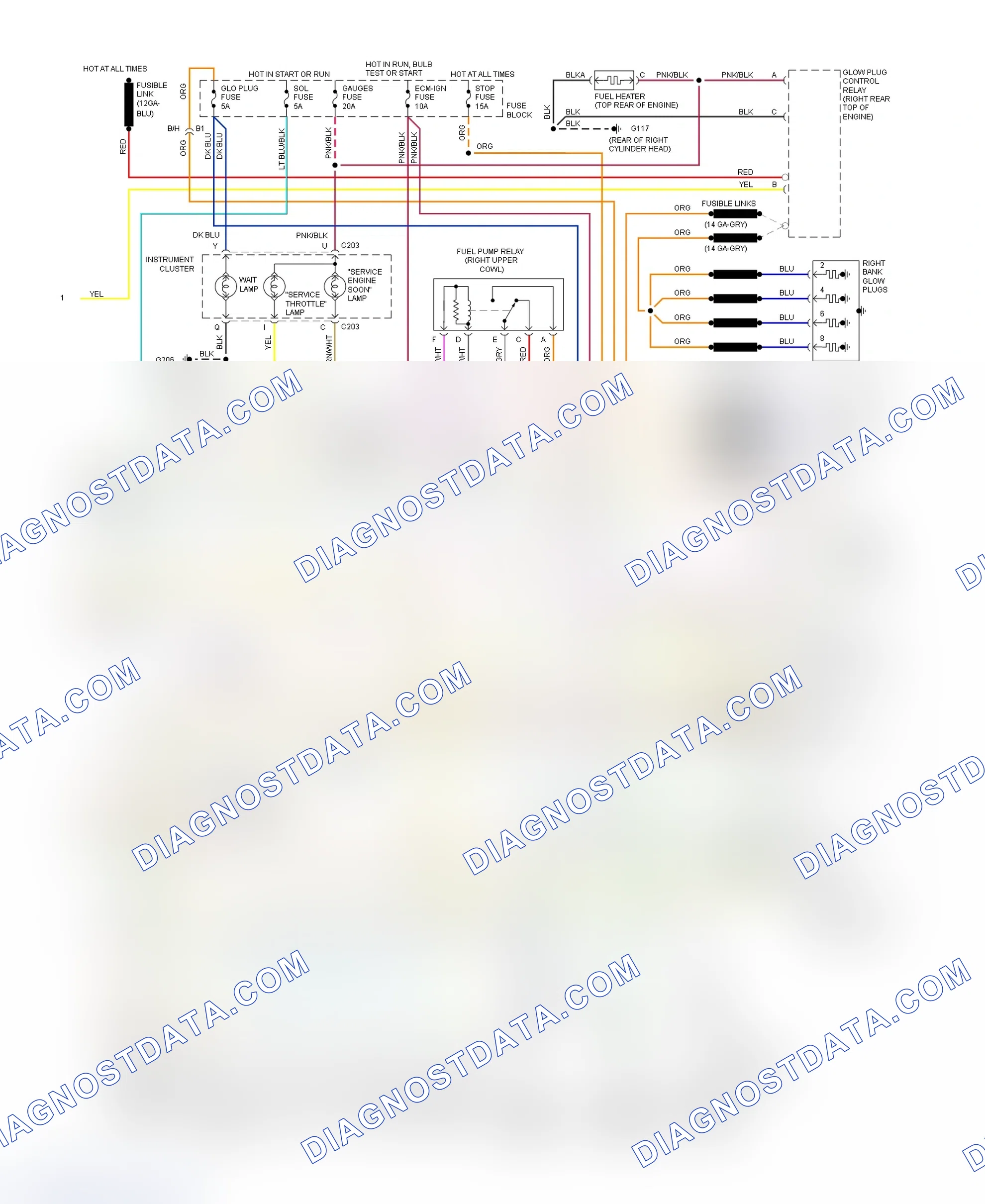 Scheme 391: Wiring Diagram For Blazer, Pickup, Sierra, Suburban & Yukon With 4L80-E (2 Of 2)