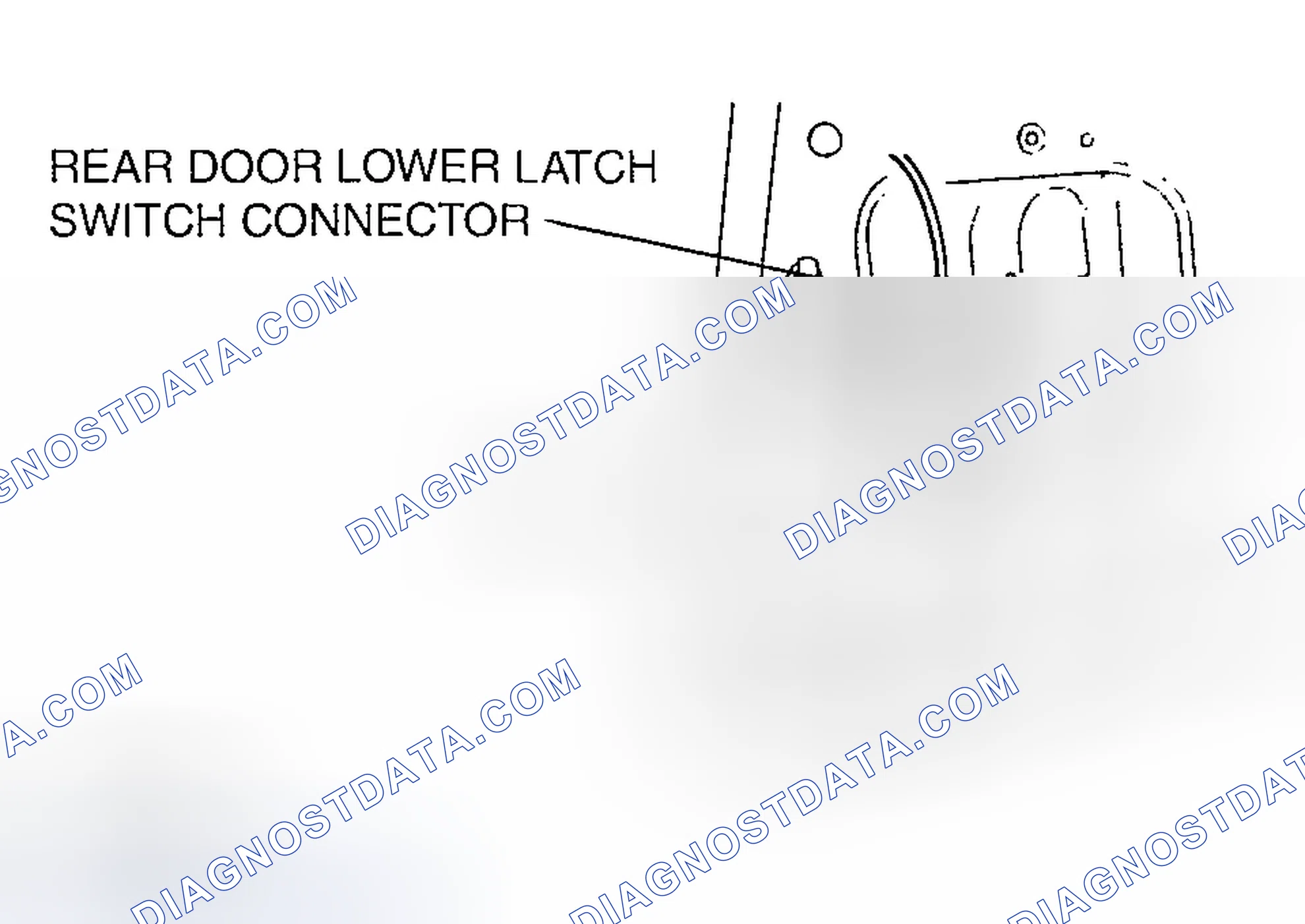 Scheme 61: REAR DOOR LOWER LATCH REMOVAL/INSTALLATION