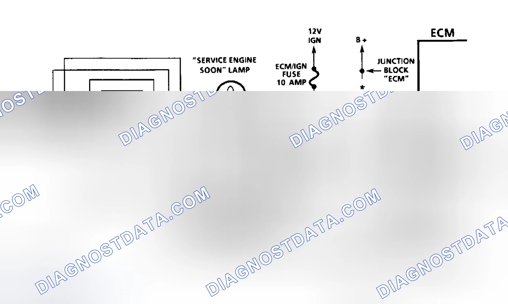 Scheme 5: Diesel Fuel Injection Diagnostic Circuit Schematic (Except Commercial Van & Van)