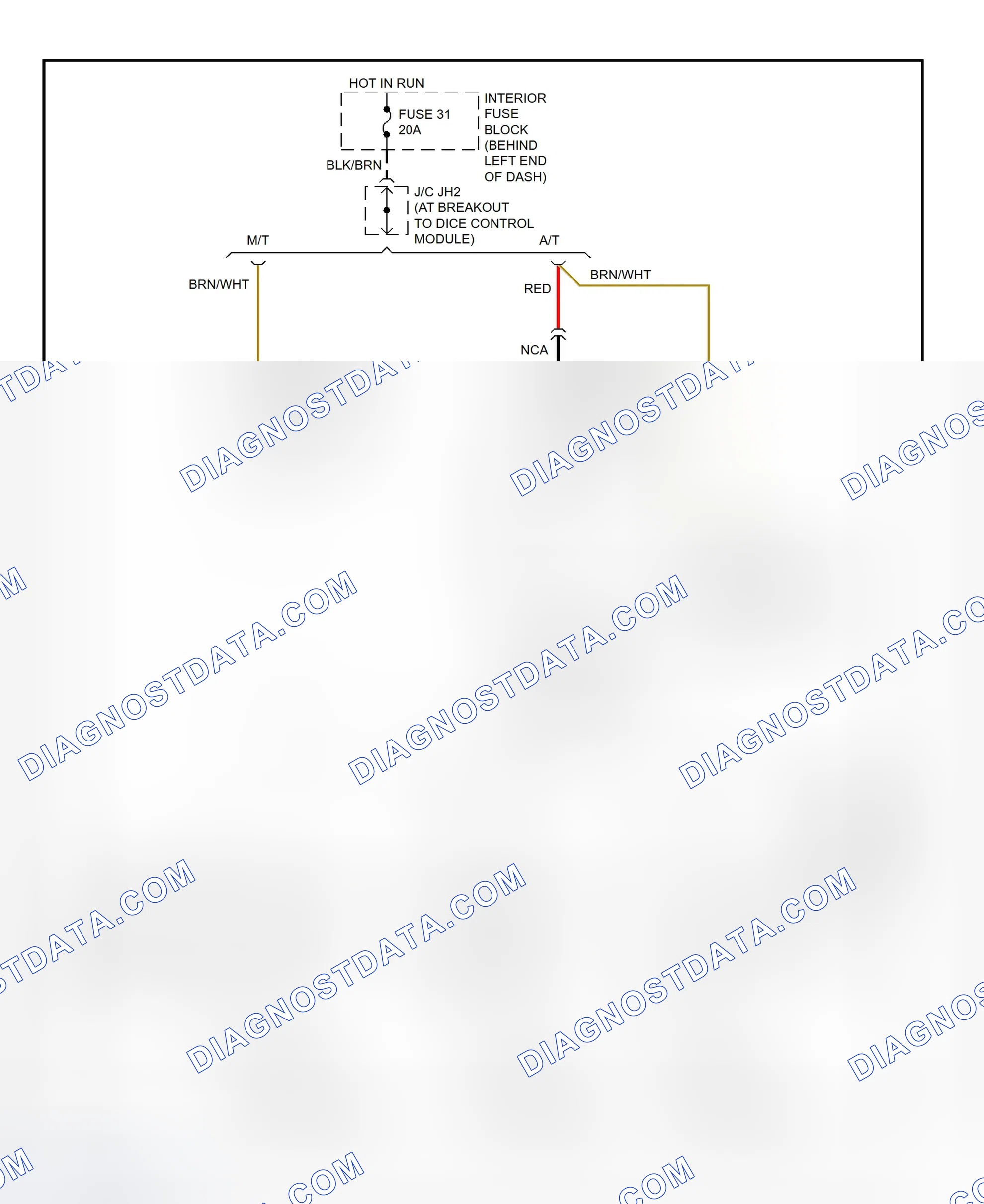 Fig. 1: Back-Up Lights Wiring Diagram (9-3)