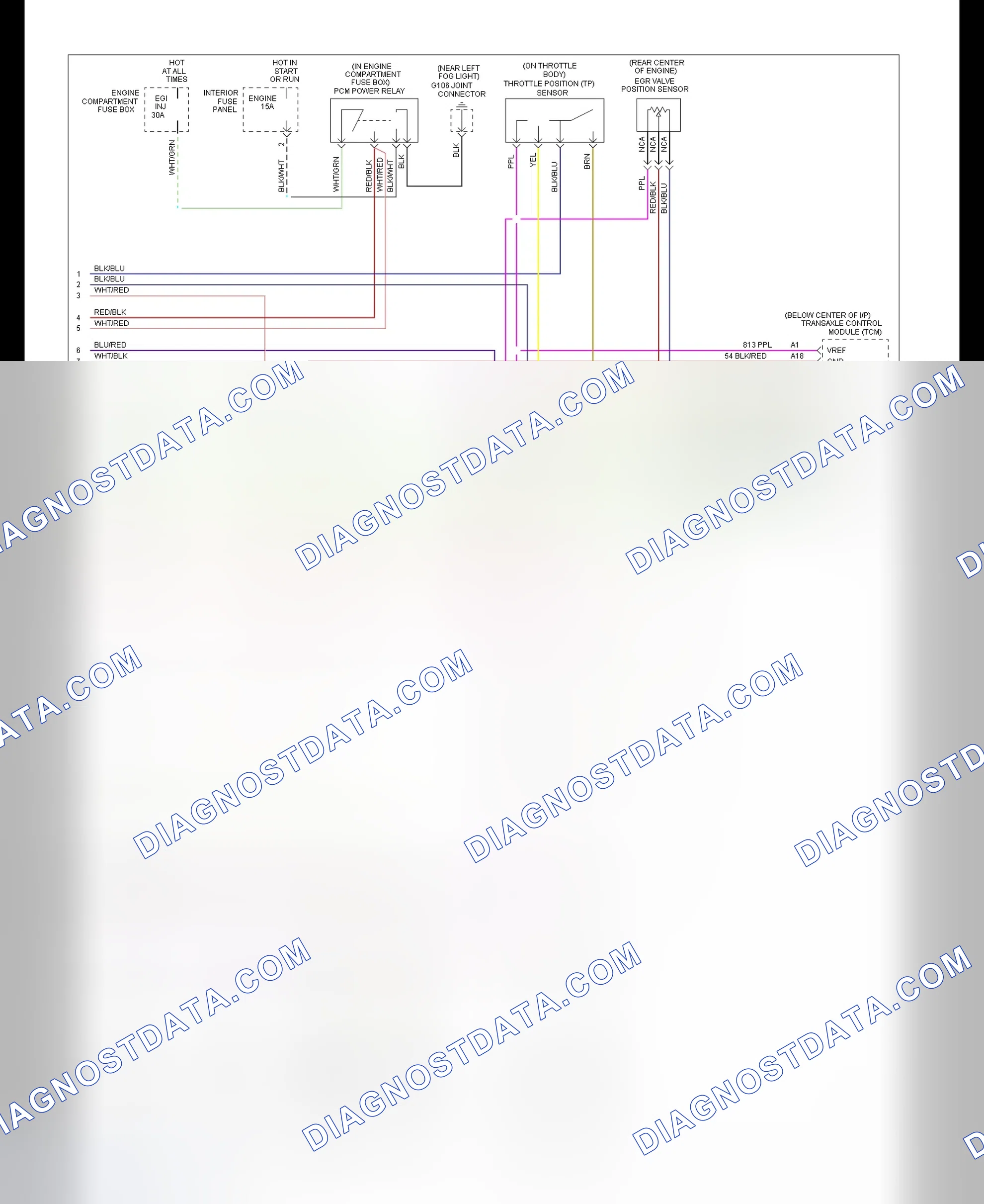 Scheme 182: EEC Wiring Diagram (Probe 2.5L - 3 Of 3)