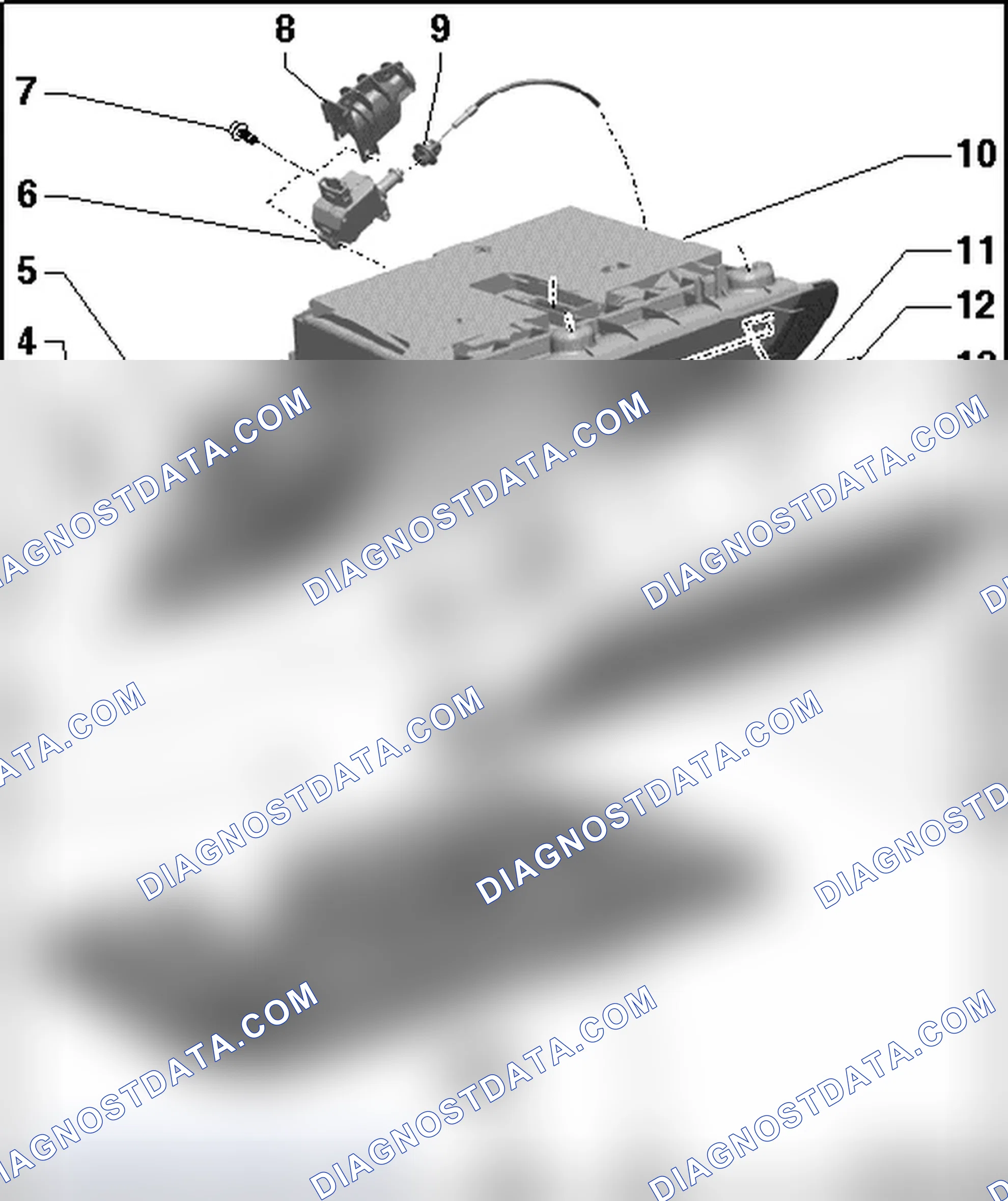 Scheme 4: PASSENGER SIDE GLOVE COMPARTMENT AND INSTRUMENT PANEL COVER ASSEMBLY OVERVIEW