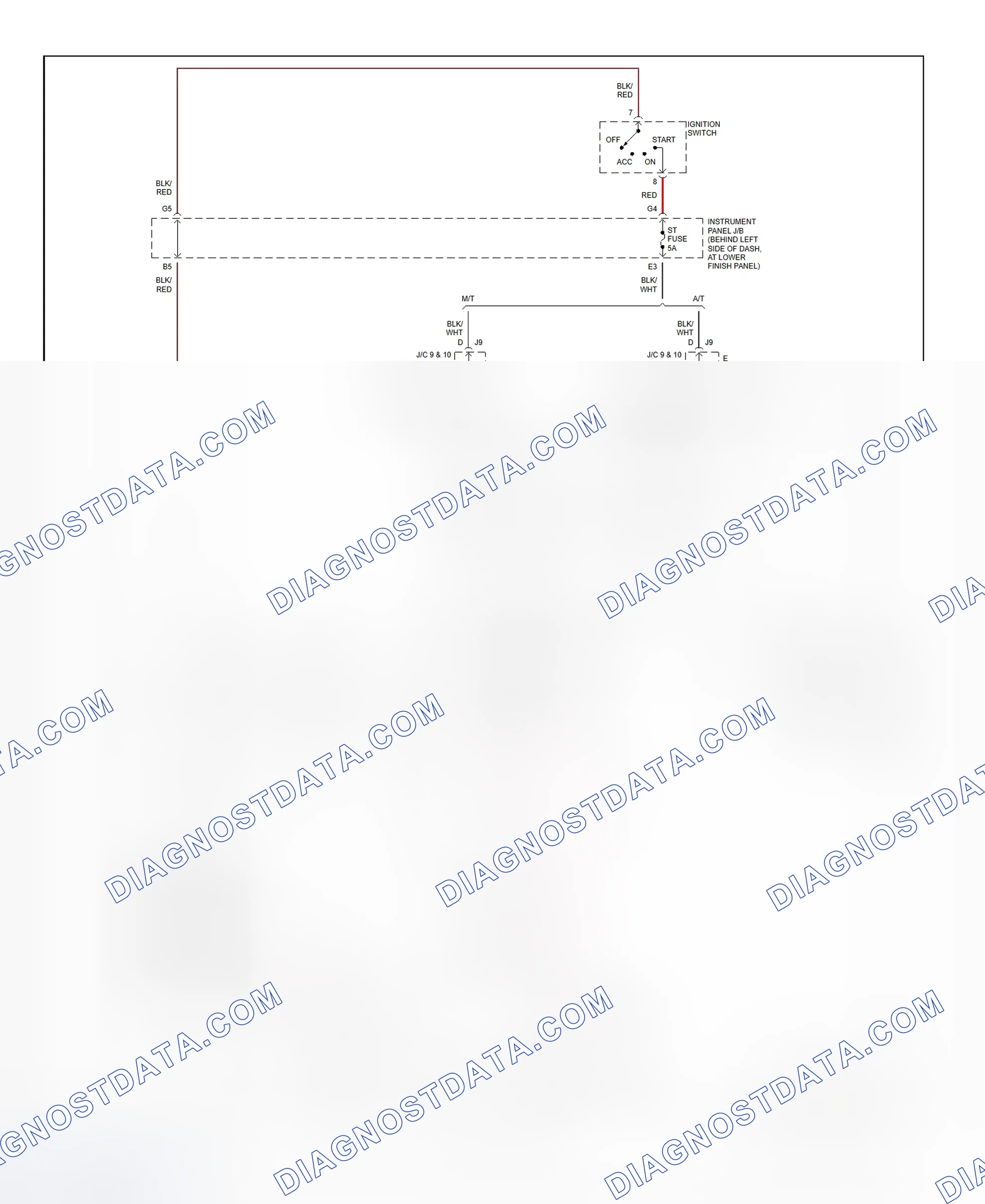Fig. 23: Starting System Wiring Diagram (Corolla)
