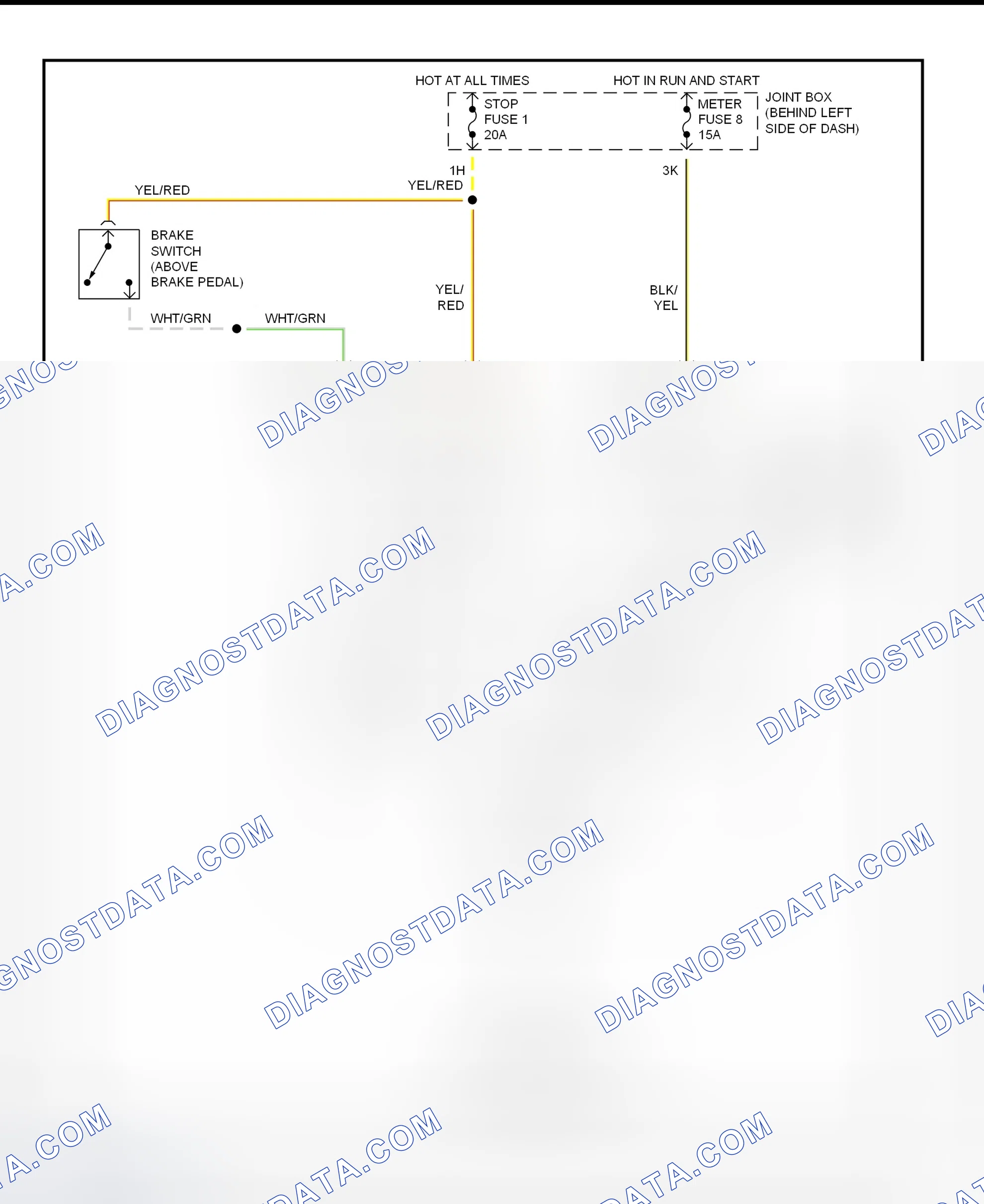 Scheme 137: Shift Interlock System Wiring Diagram (1996 MX-6 & 626)