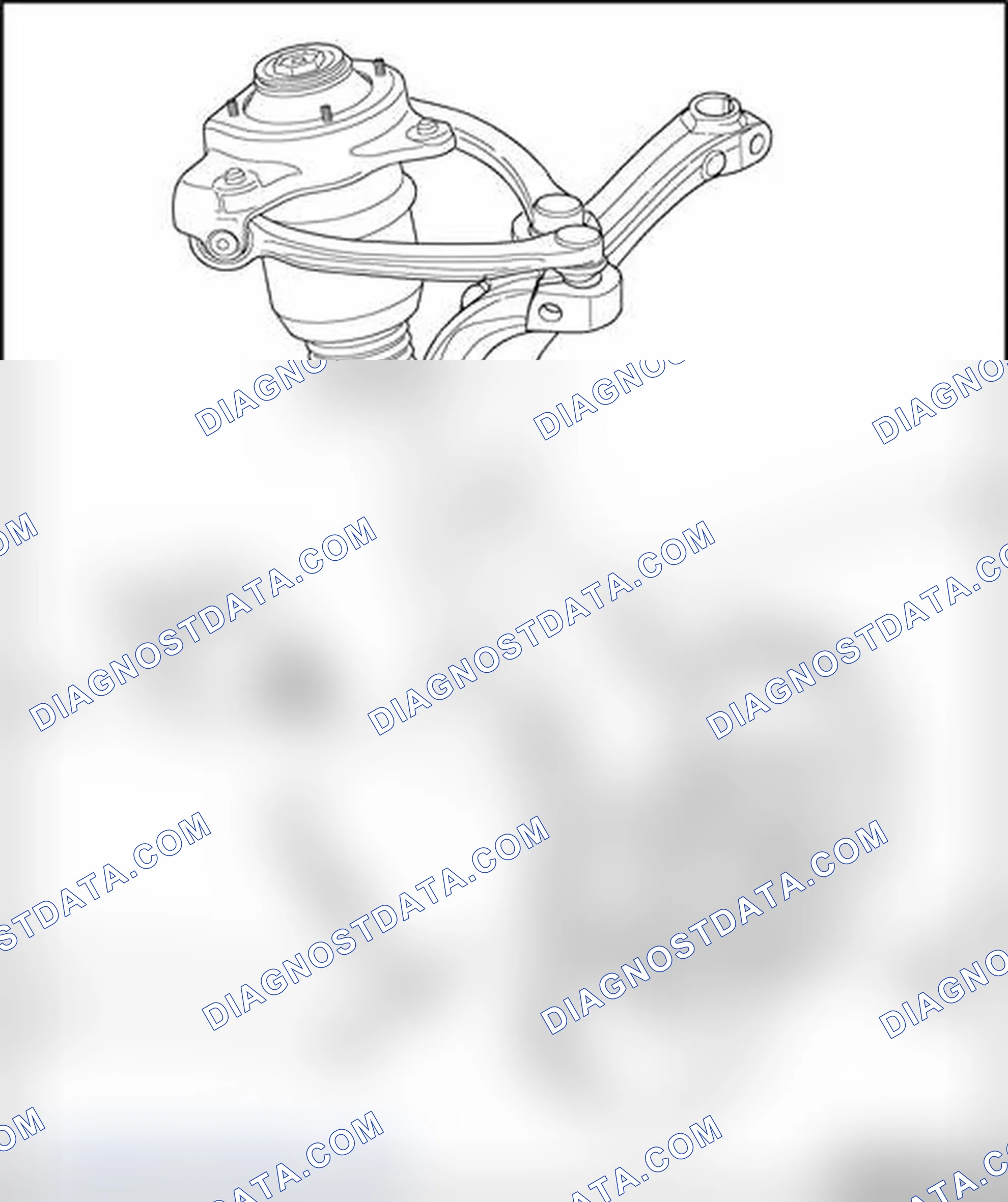 Scheme 22: ABS system components on front axle, removing and installing