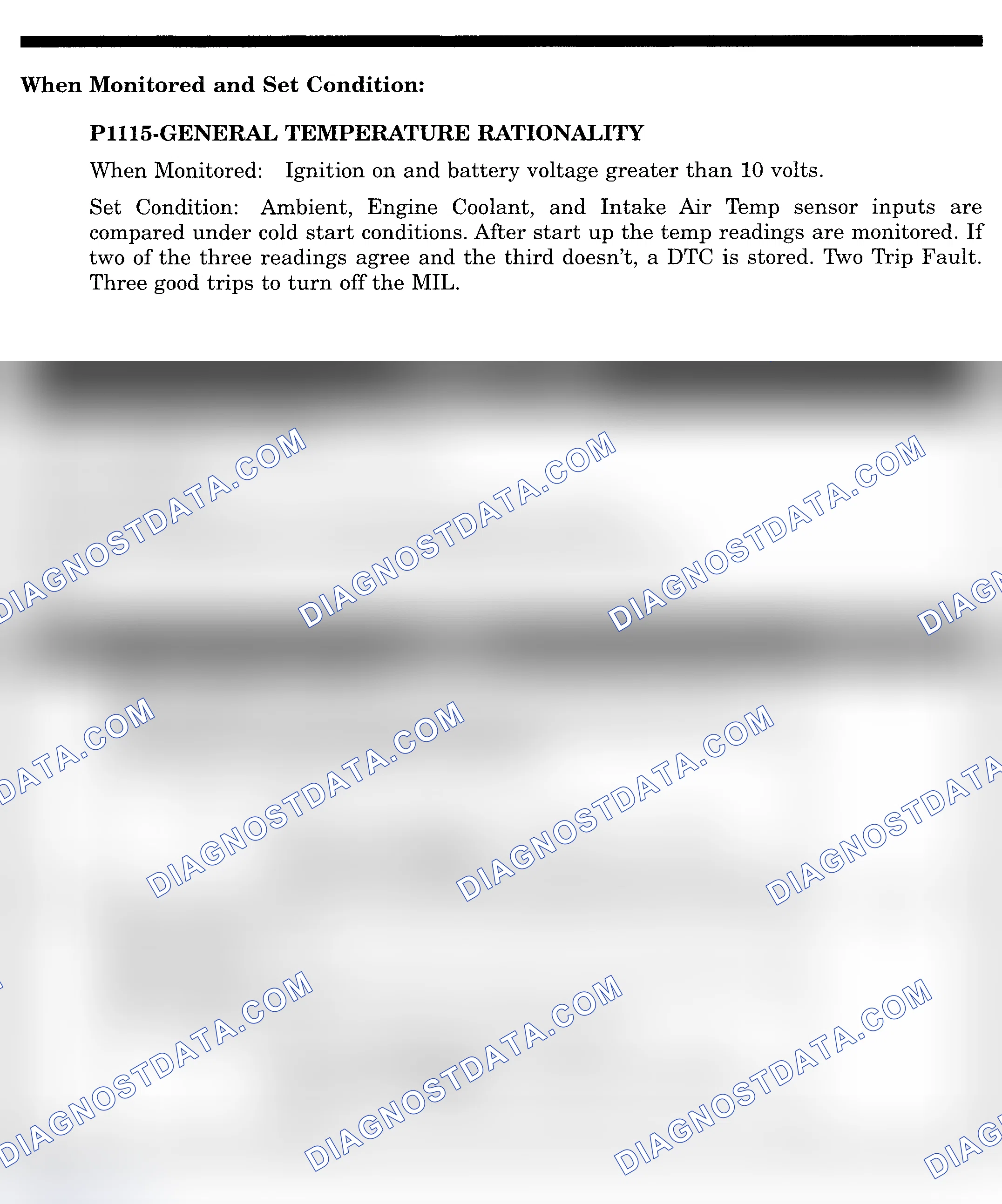 Scheme 657: DTC P1115: GENERAL TEMPERATURE RATIONALITY