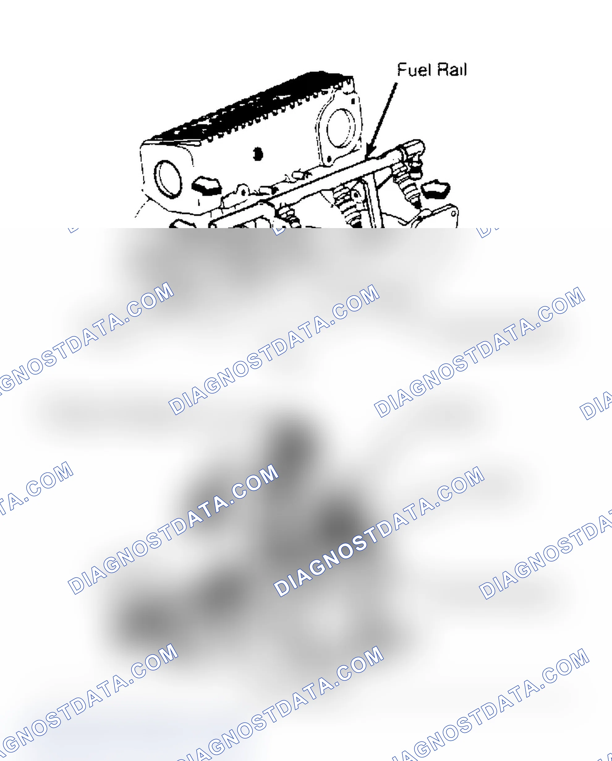 Scheme 9: View Of 2.0L, 3.0L & 3.8L Fuel Rail Assembly