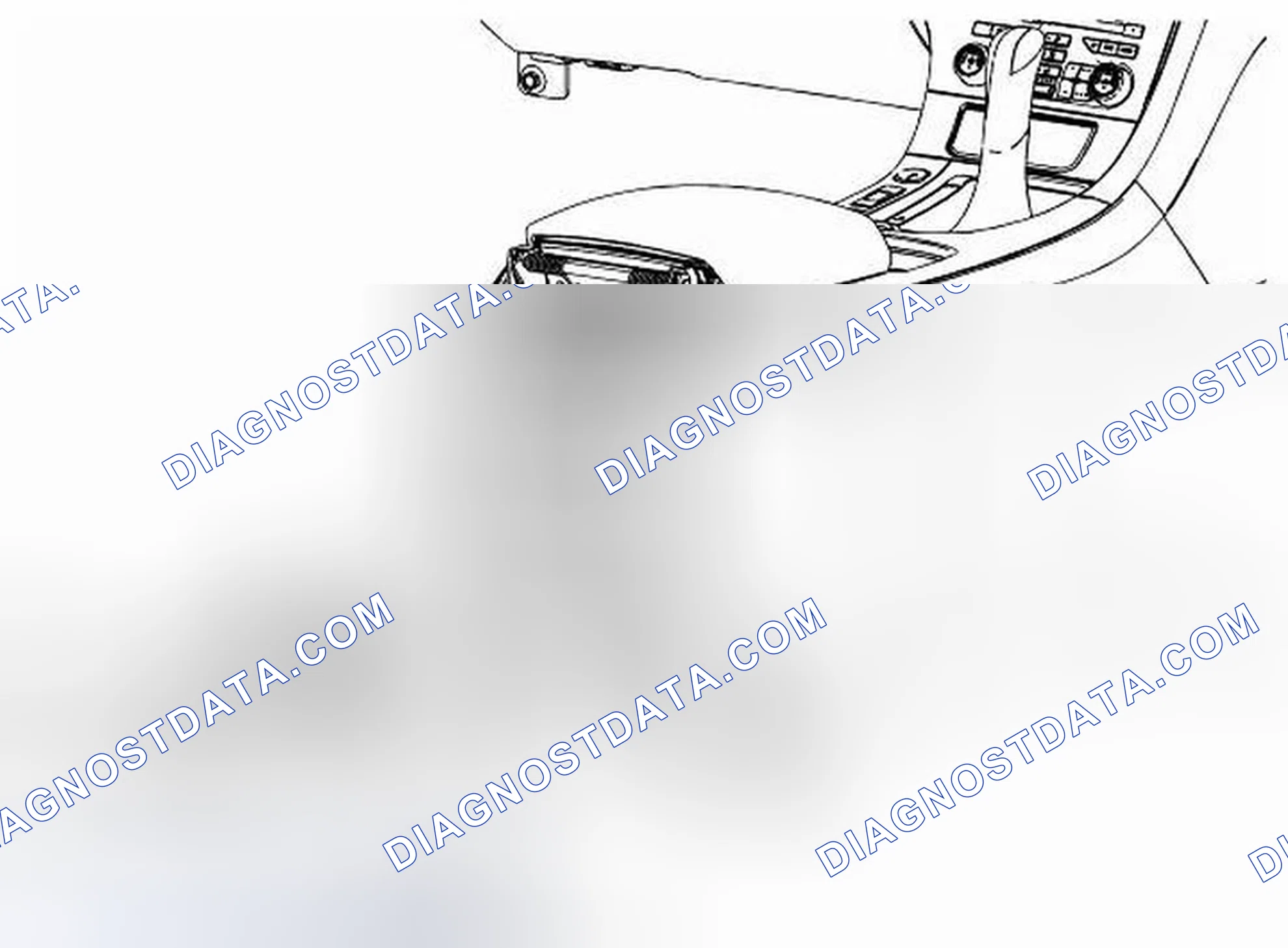 Scheme 65: Front Floor Console Rear Trim Panel Replacement - Lower
