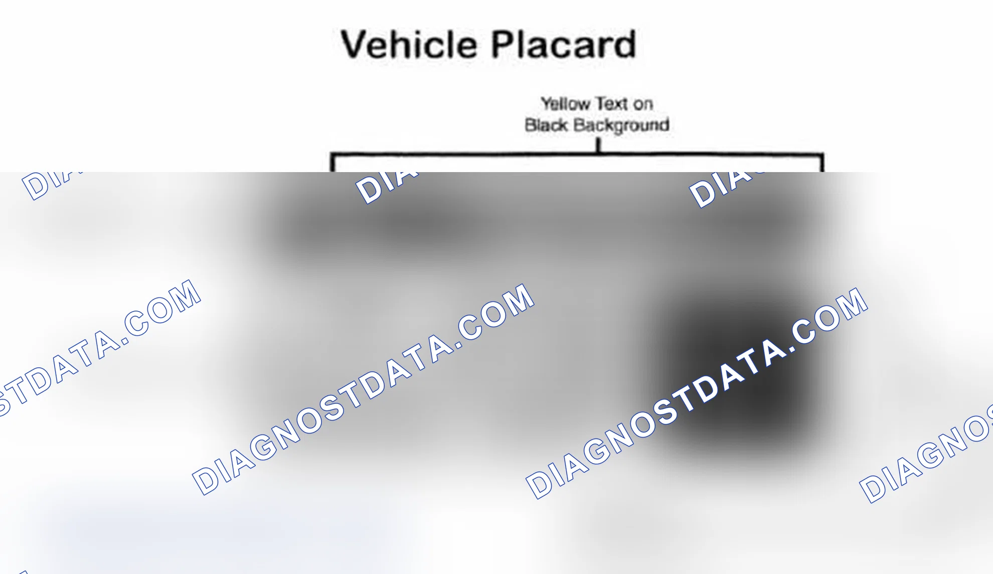 Scheme 28: Vehicle Tire Placard - Typical