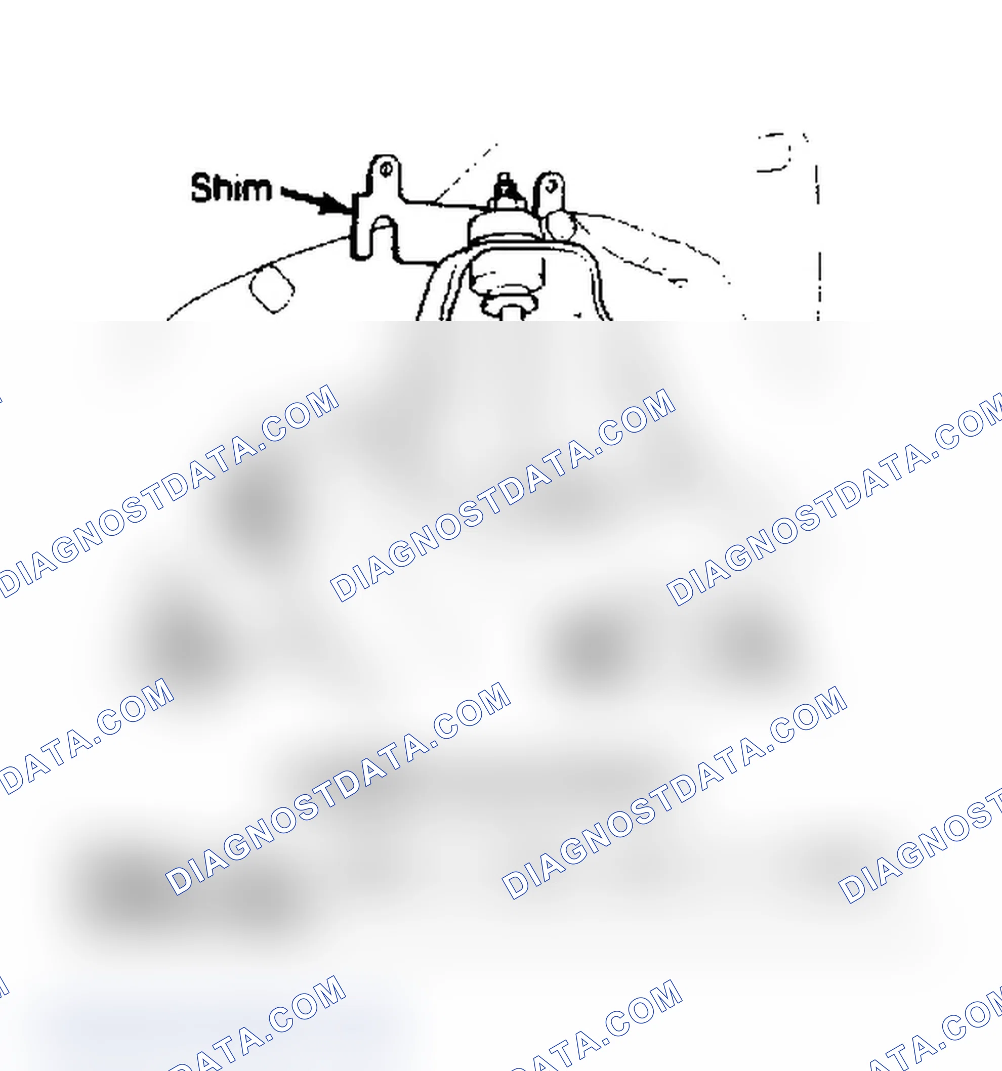 Scheme 2: Camber adjustment. Rotate pivot shaft or add shims to adjust camber angle.