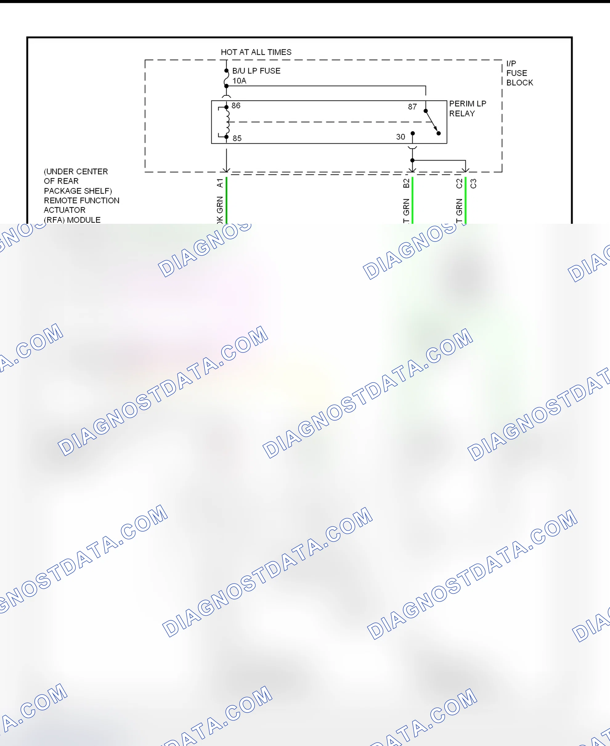 Scheme 68: Back-Up Lights Wiring Diagram (Park Avenue)