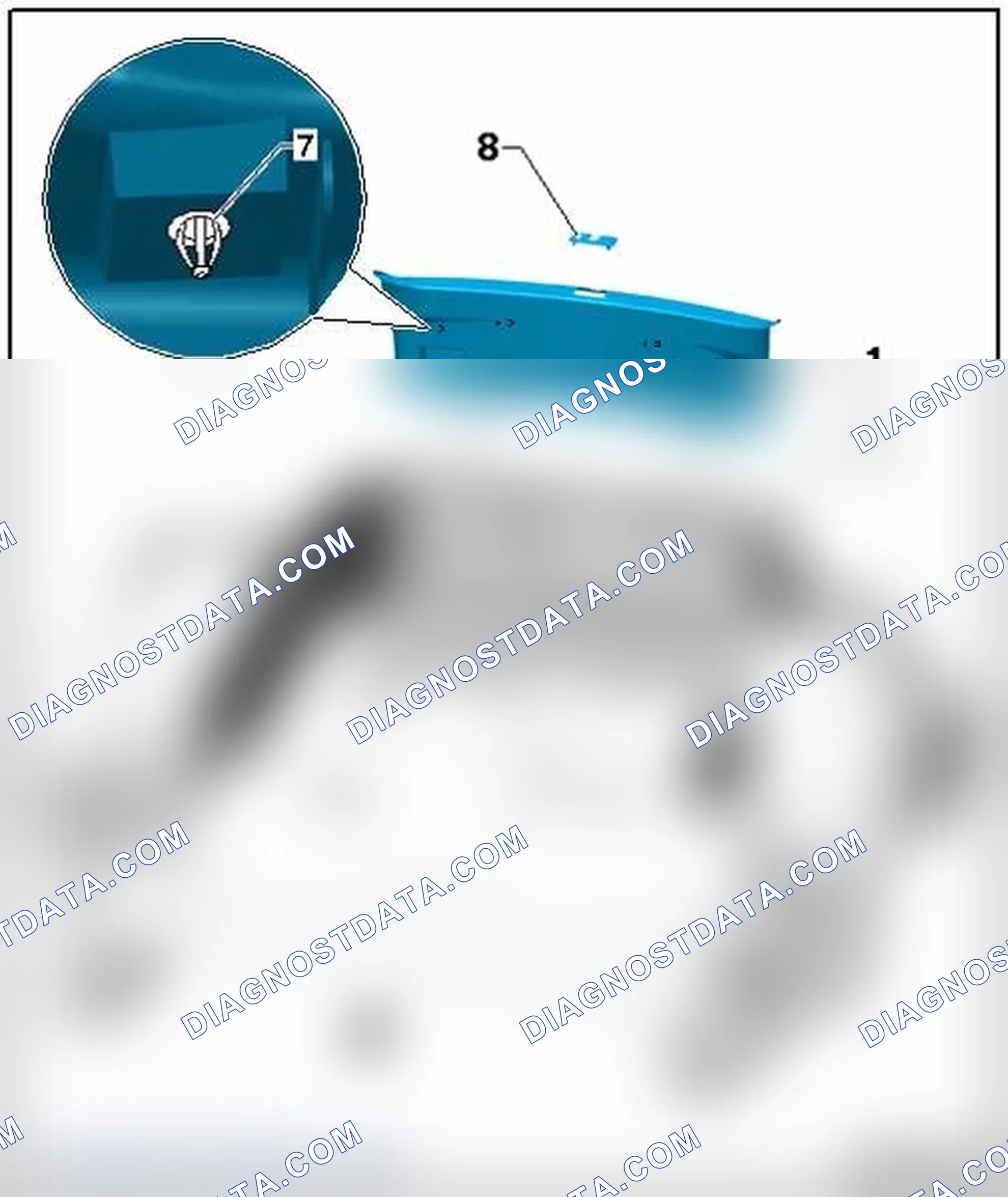 Scheme 45: REAR LID END PANEL TRIM PANEL ASSEMBLY OVERVIEW