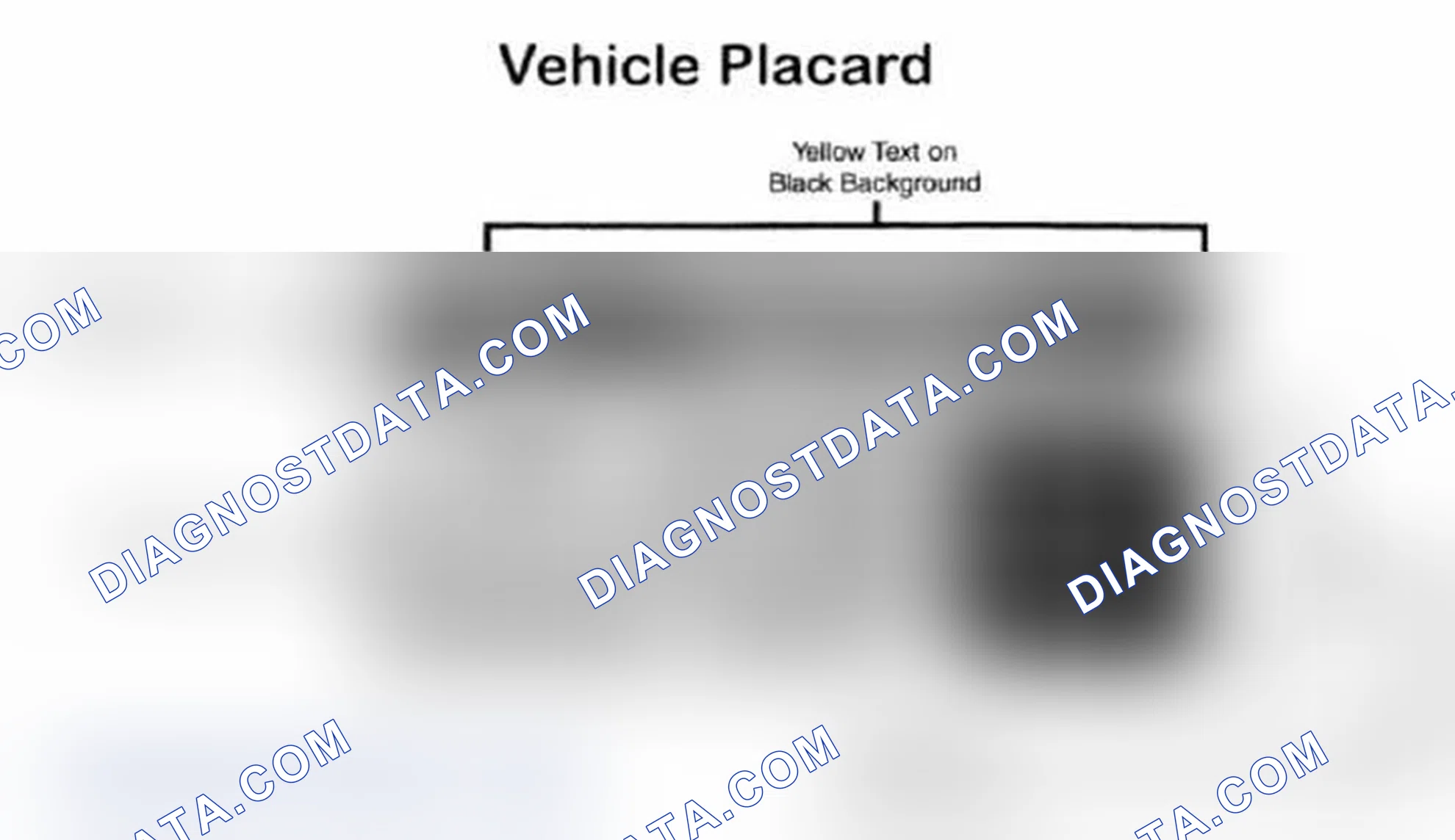 Scheme 28: Vehicle Tire Placard - Typical
