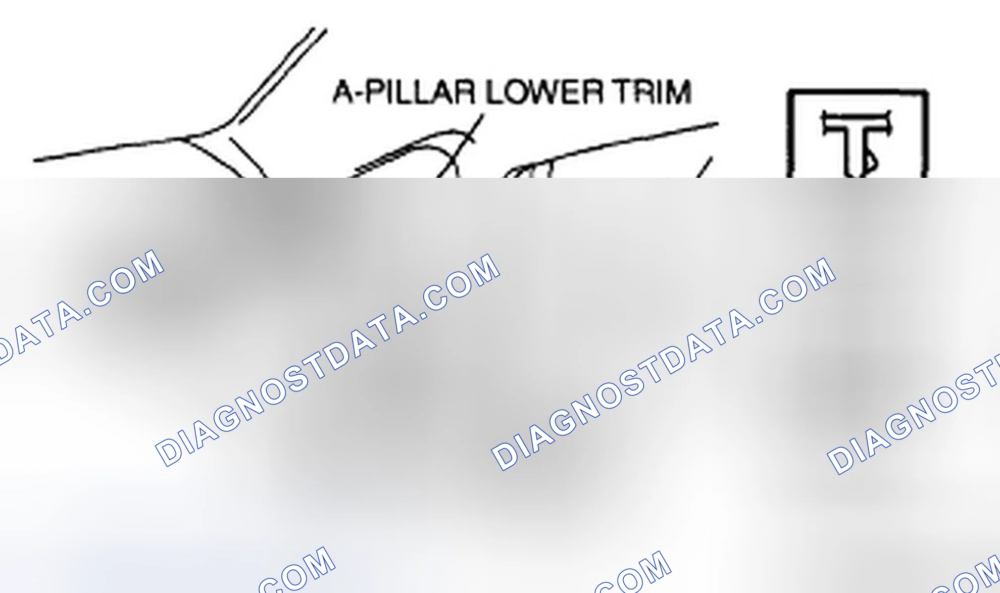 Scheme 64: A-PILLAR LOWER TRIM REMOVAL/INSTALLATION