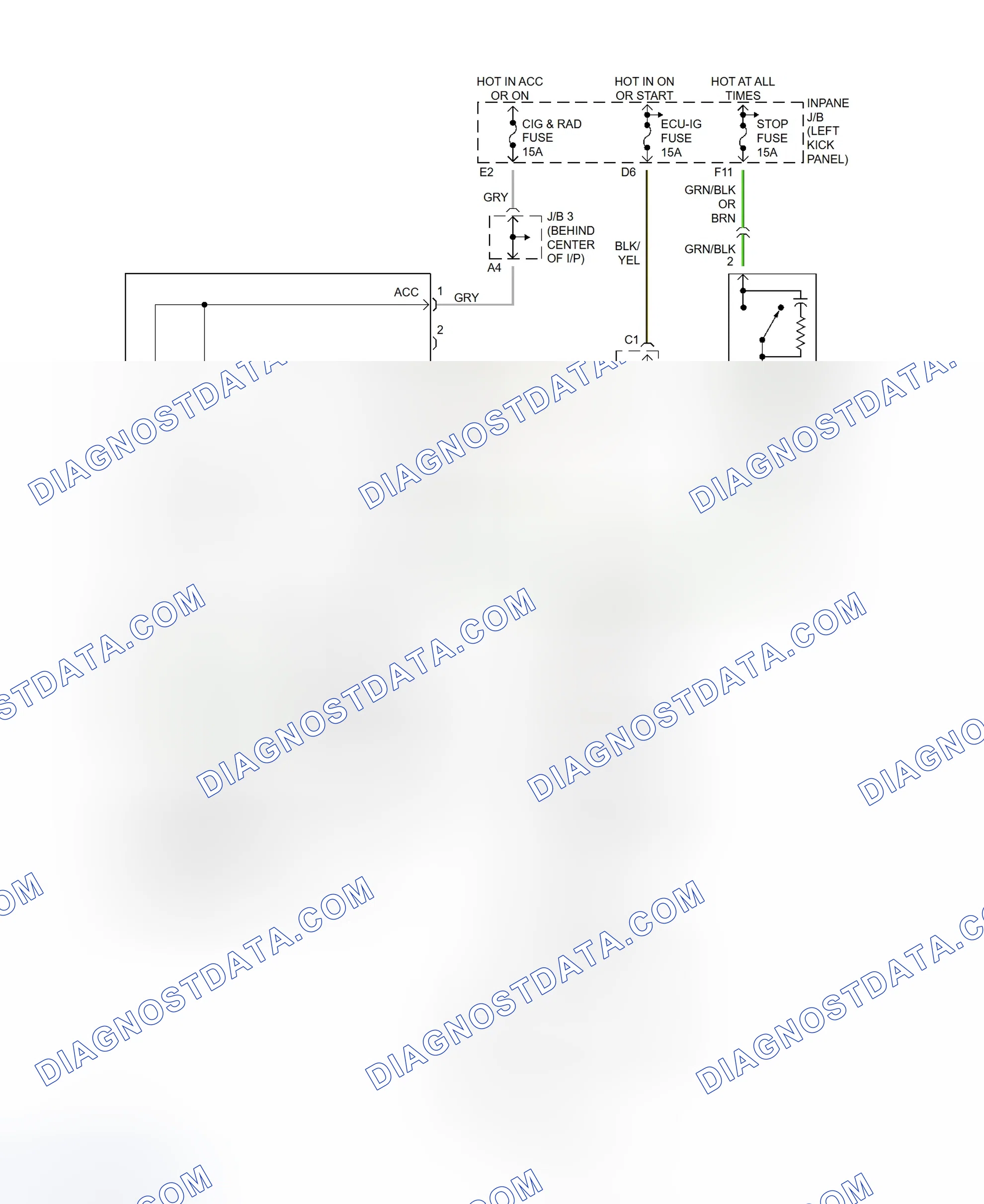 Scheme 95: Shift Interlock System Wiring Diagram (Celica)
