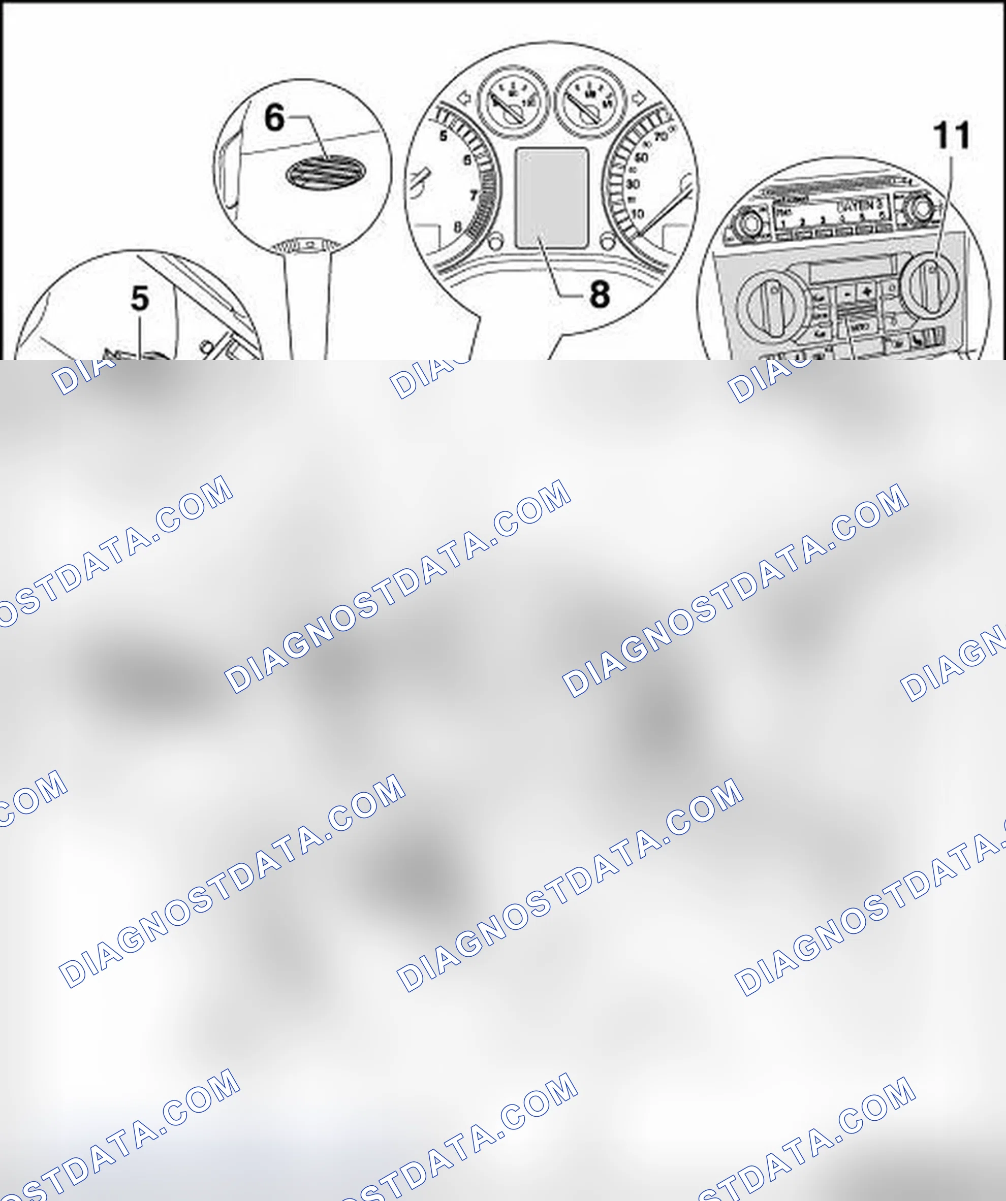 Scheme 11: COMPONENTS INSIDE PASSENGER COMPARTMENT, GROUP 1