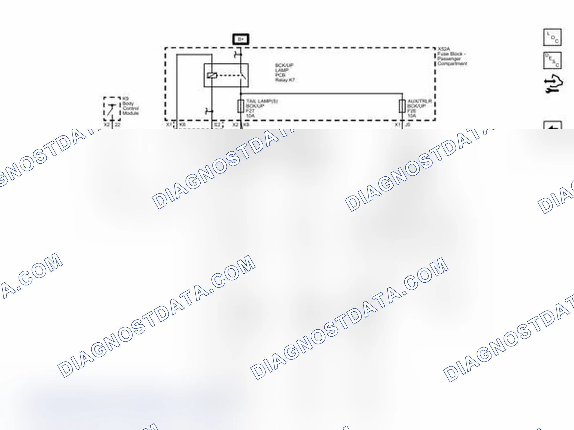 Scheme 8: Backup Lamps and Backup Alarm Wiring Schematics