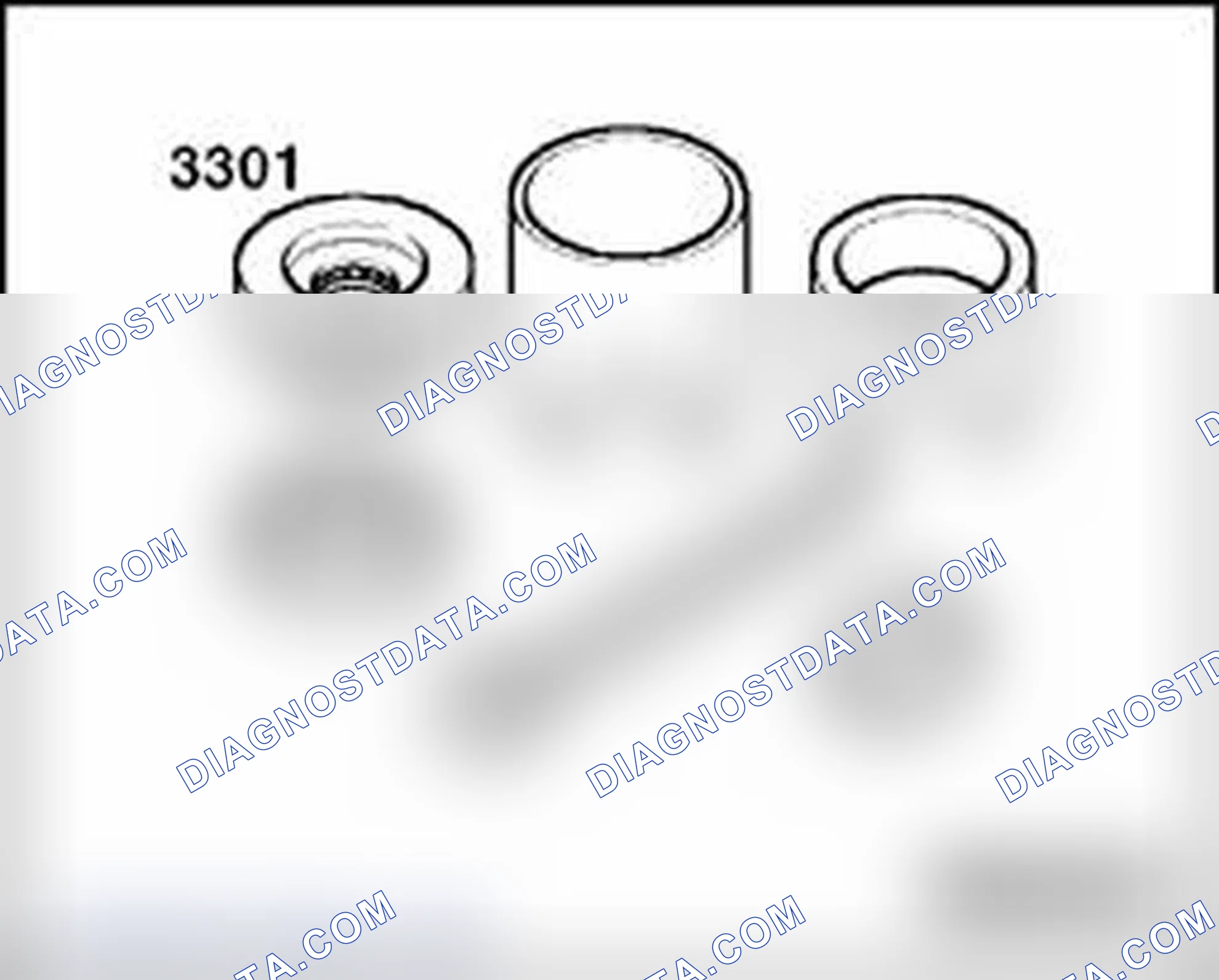 Scheme 57: Top front and rear link bearings, replacing