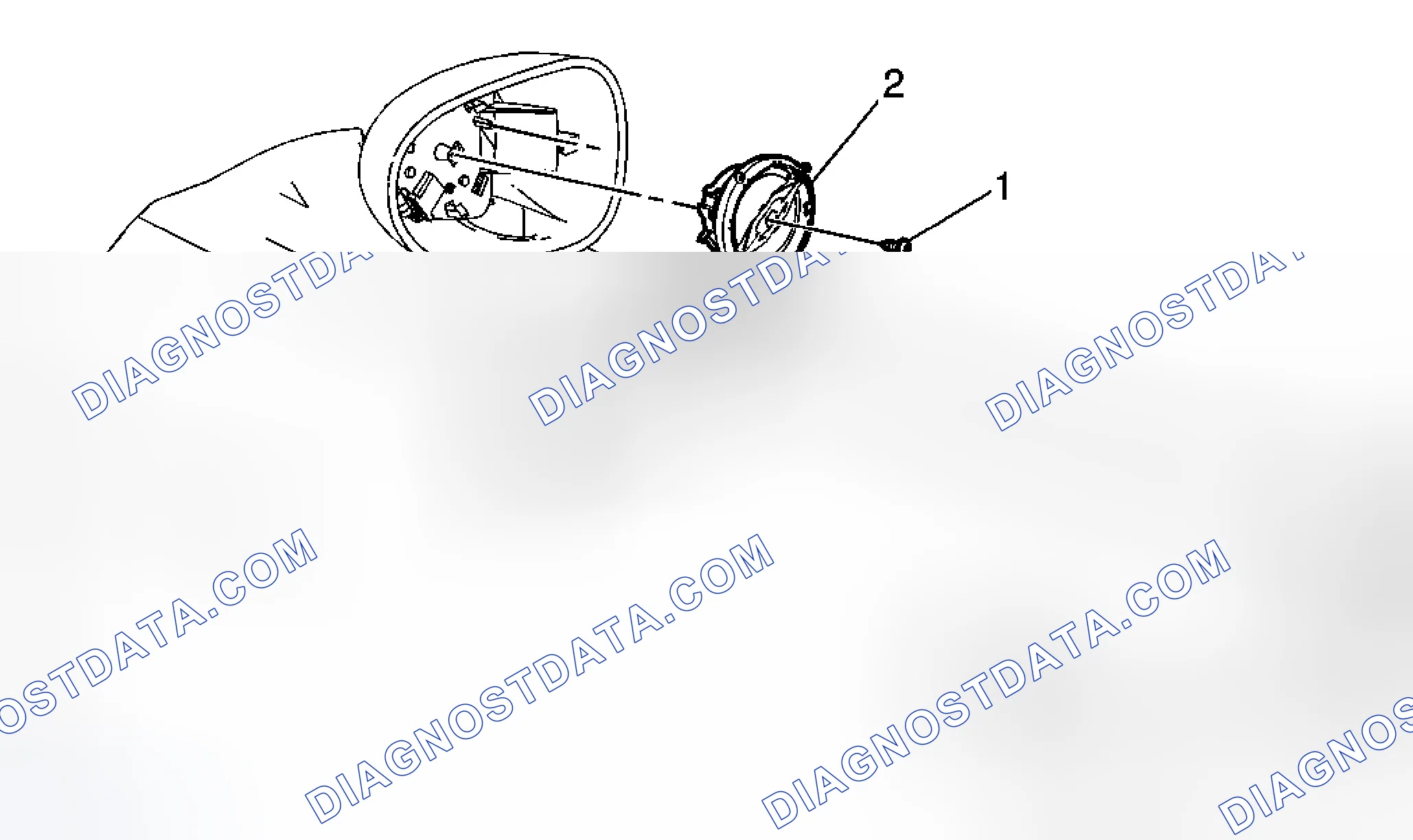 Scheme 13: Outside Rearview Mirror Motor Replacement
