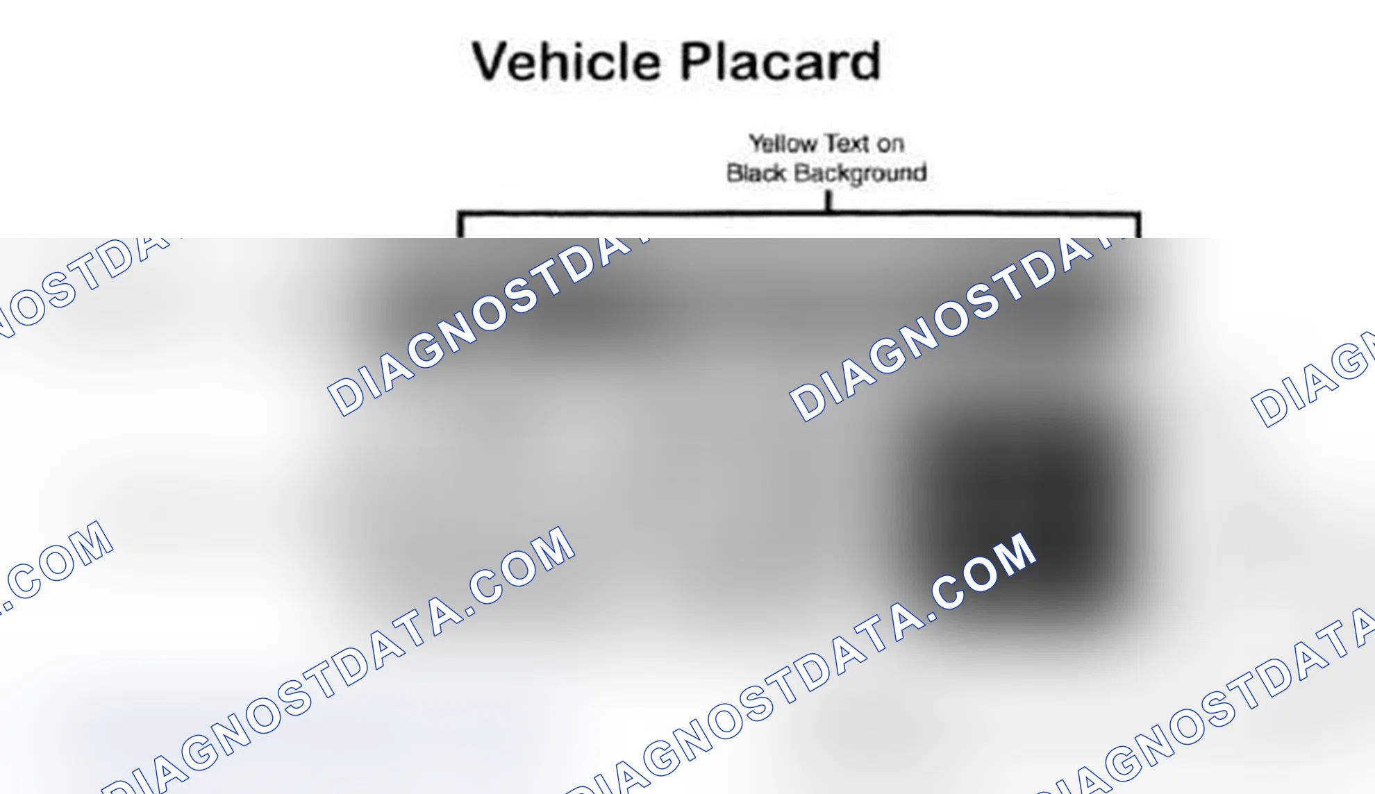 Scheme 28: Vehicle Tire Placard - Typical