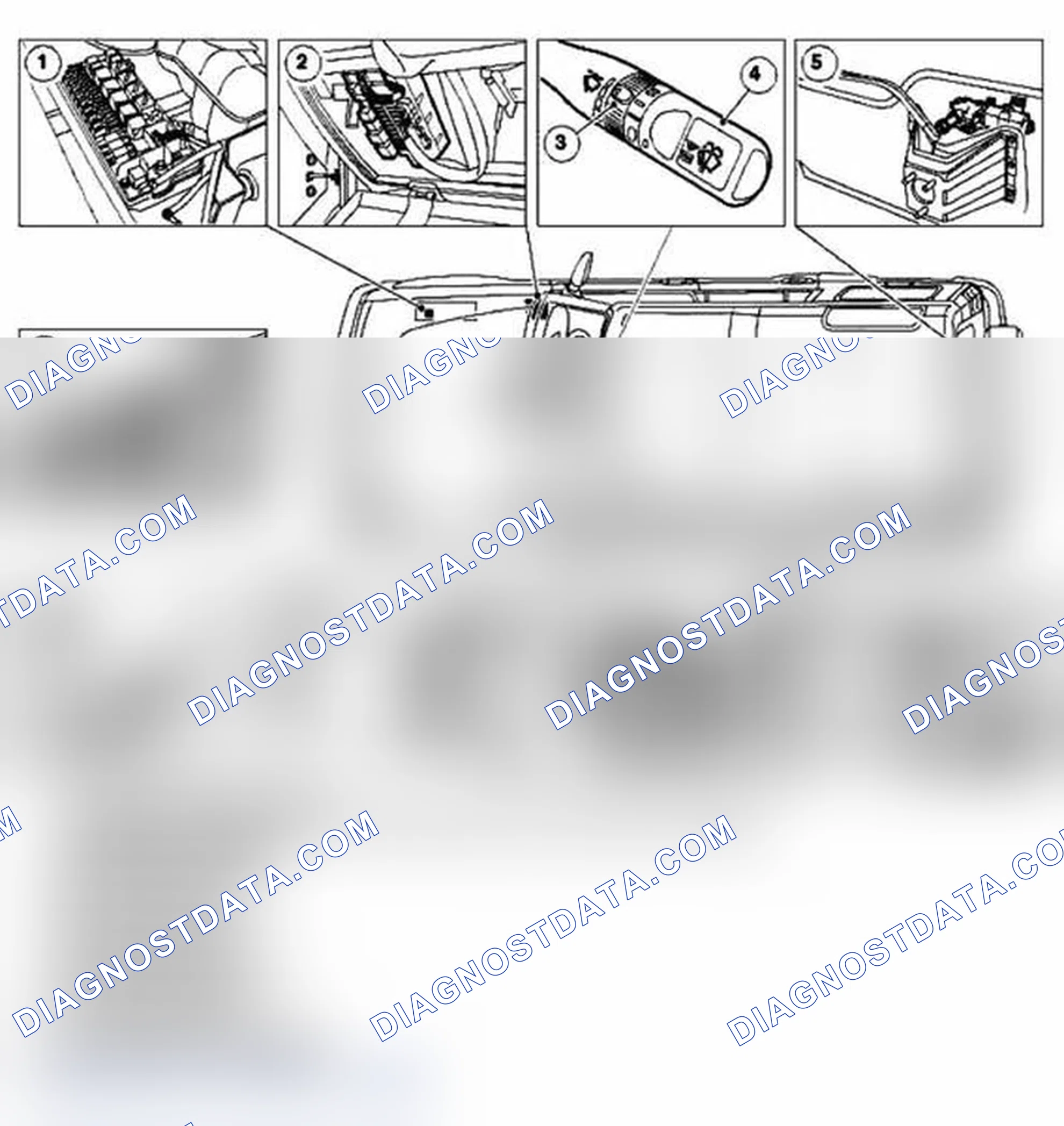 Scheme 1: Wipers and washers component layout