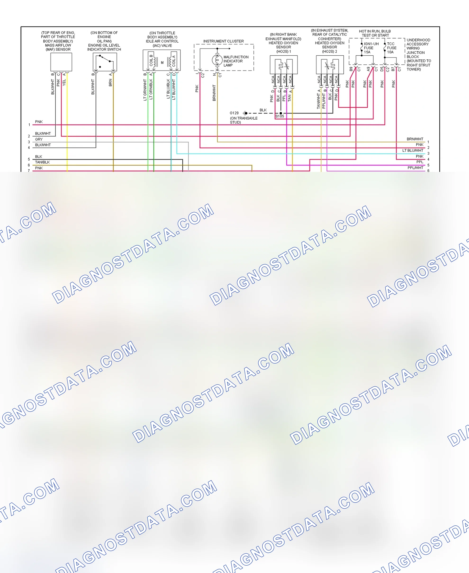 Scheme 120: PCM Wiring Diagram (Grand Prix - 3.8L VIN 1 - 3 Of 4)