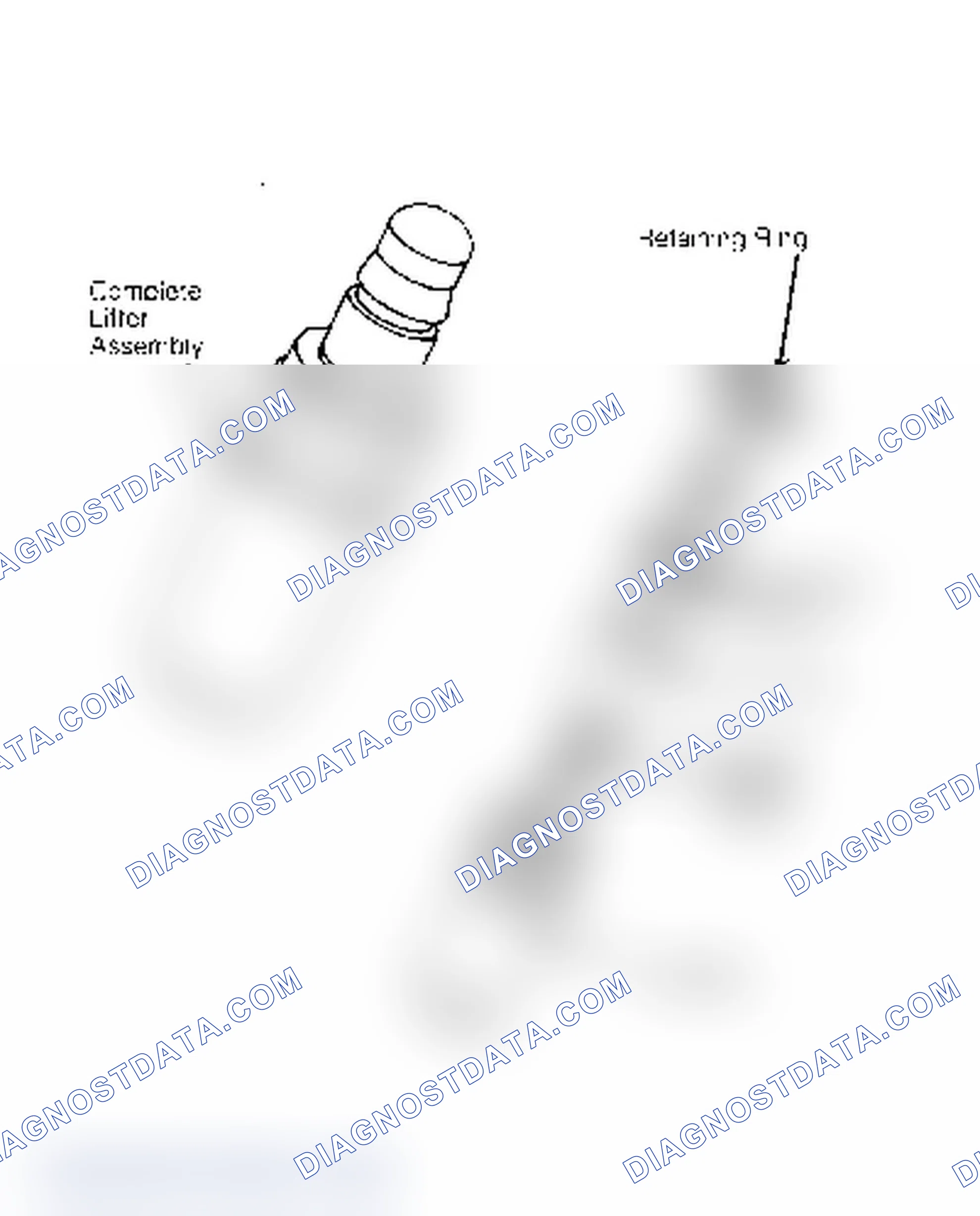 Scheme 8: Exploded View of Hydraulic Lifter Assembly