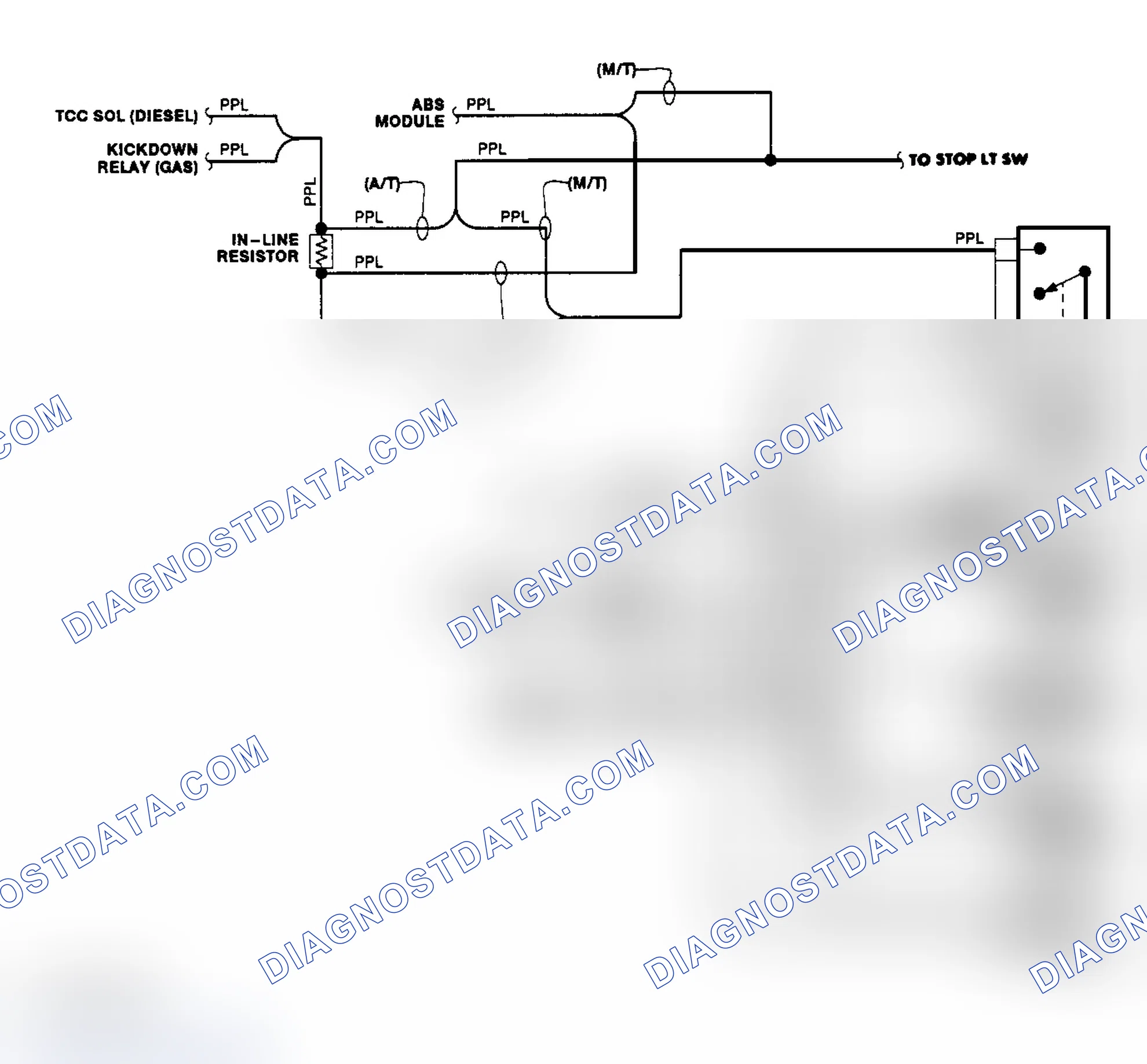 Scheme 4: Transfer Case Circuit (1990)
