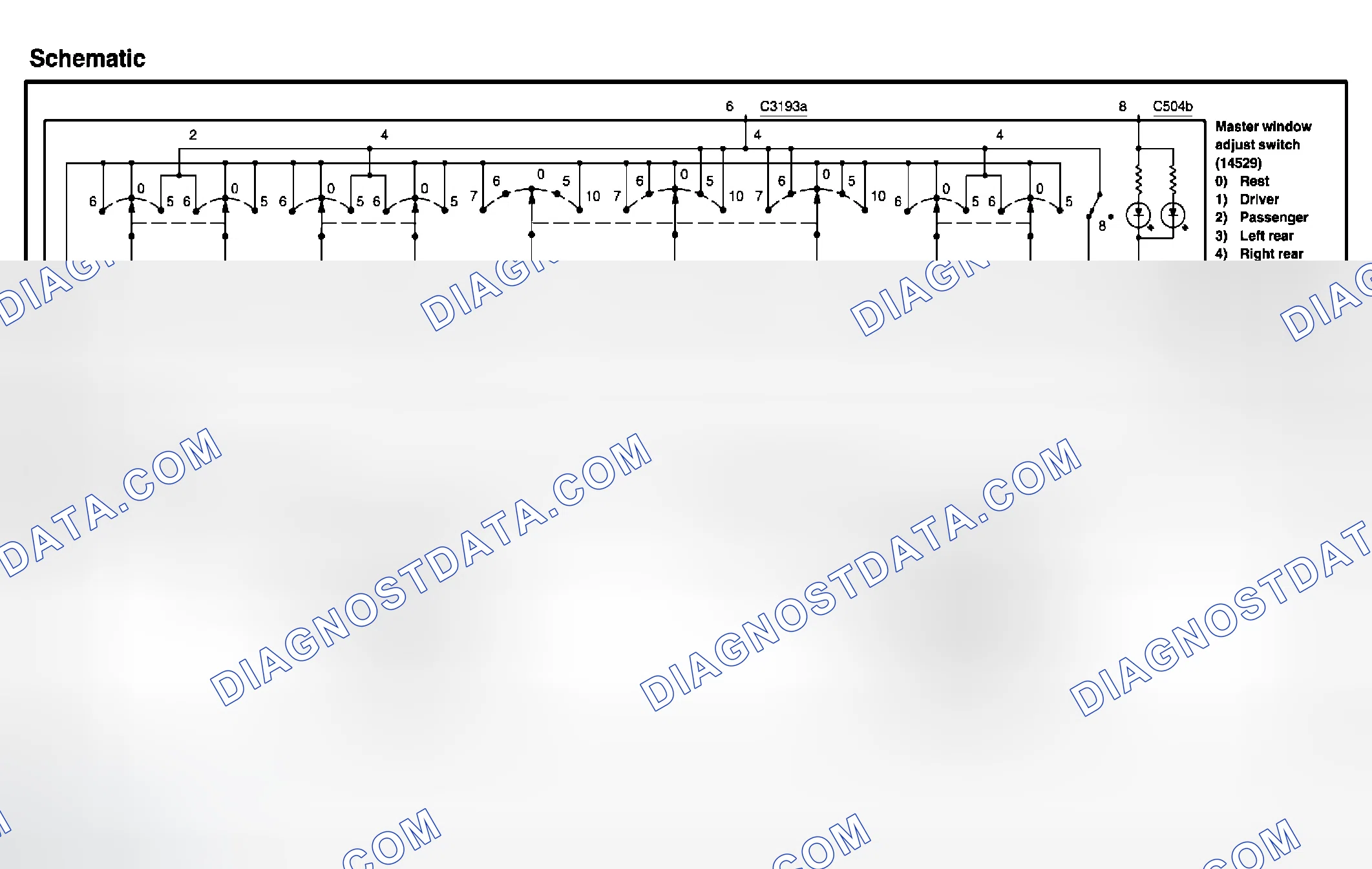 Scheme 19: Master window adjust switch (14529) - Navigator