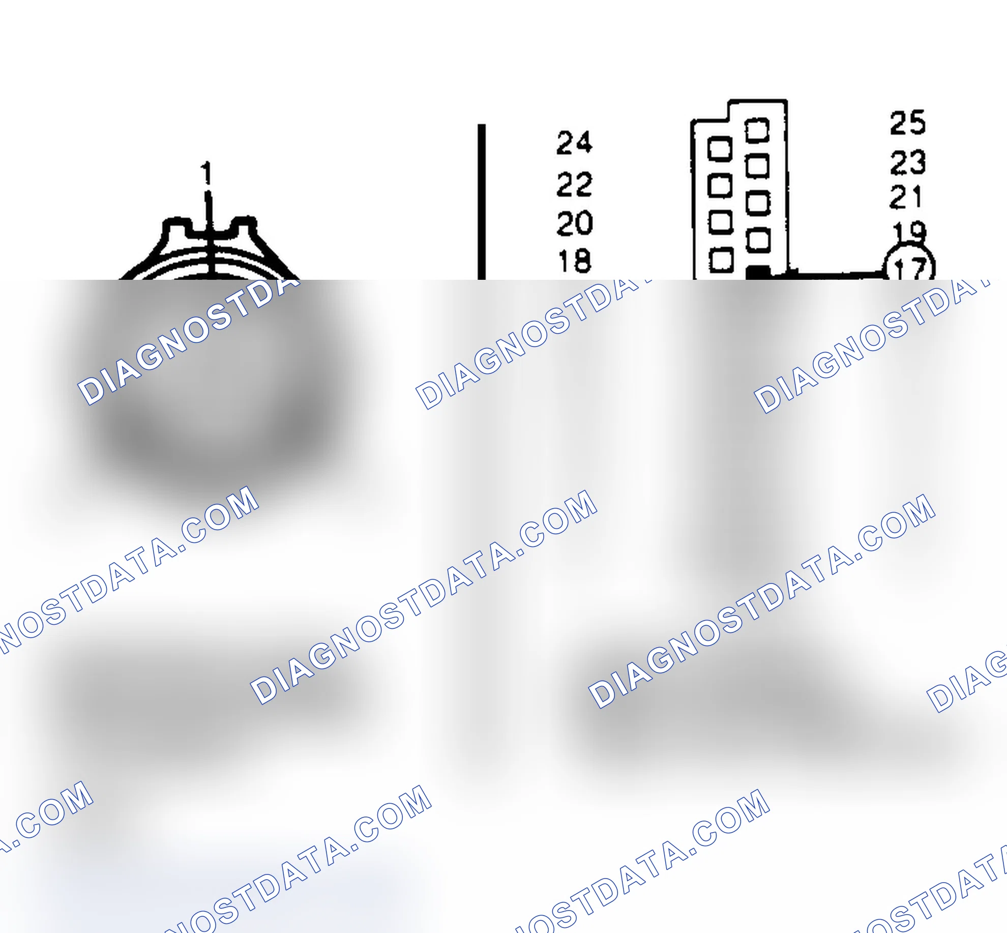 Scheme 168: Distributor Sync Pick-Up Harness Connector & Logic Module Blue Connector View From Wire End