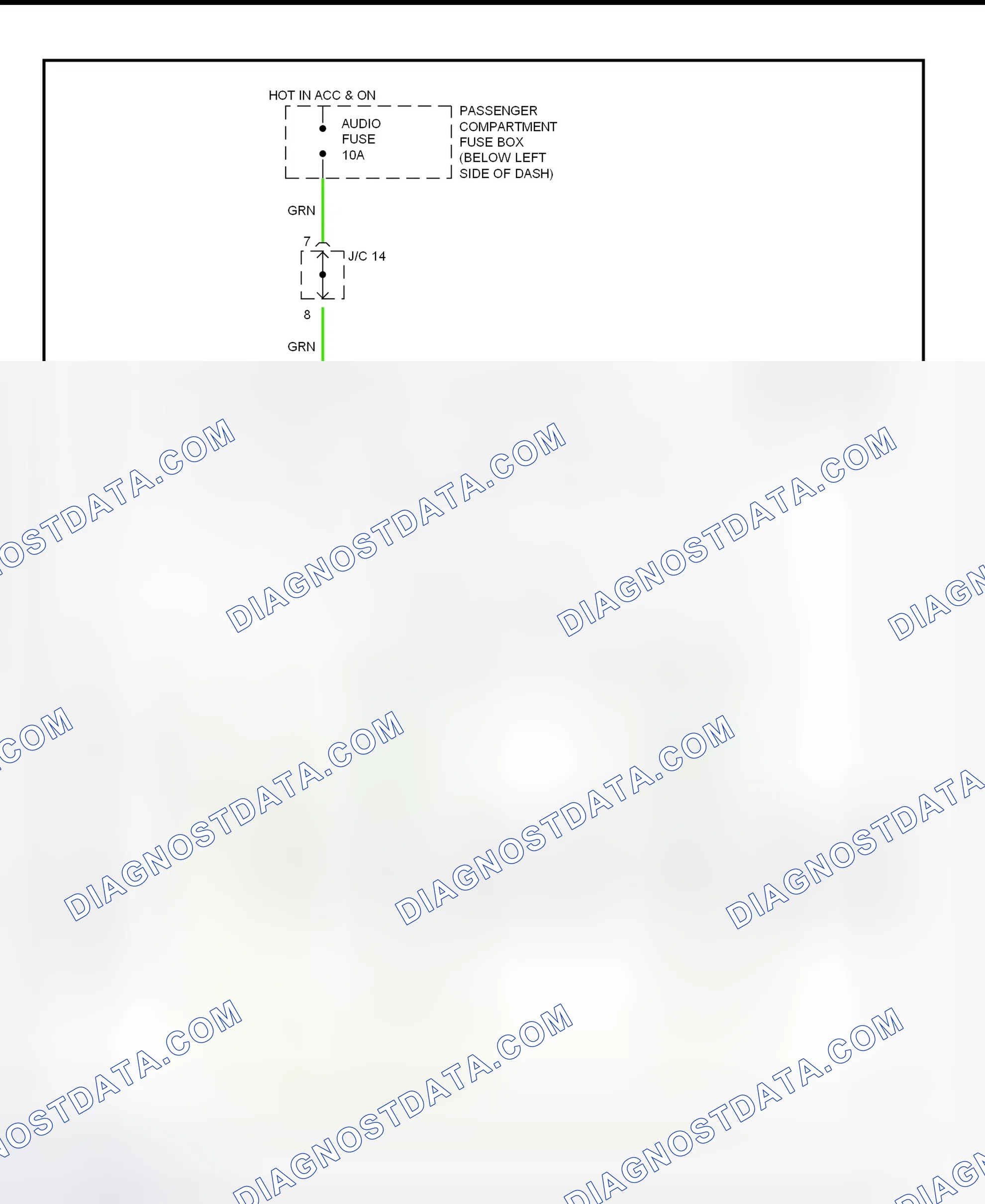 Scheme 1: Power Mirror System Wiring Diagram (Sephia & Spectra)
