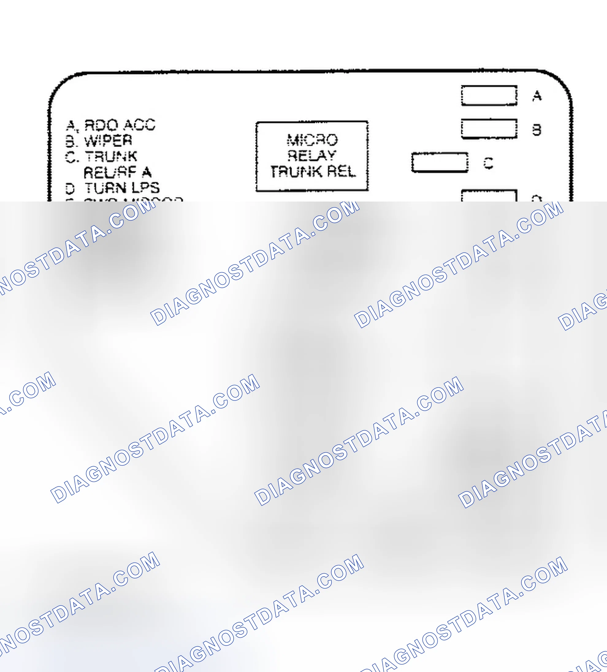 Scheme 1: INSTRUMENT PANEL FUSE BLOCK IDENTIFICATION - LEFT