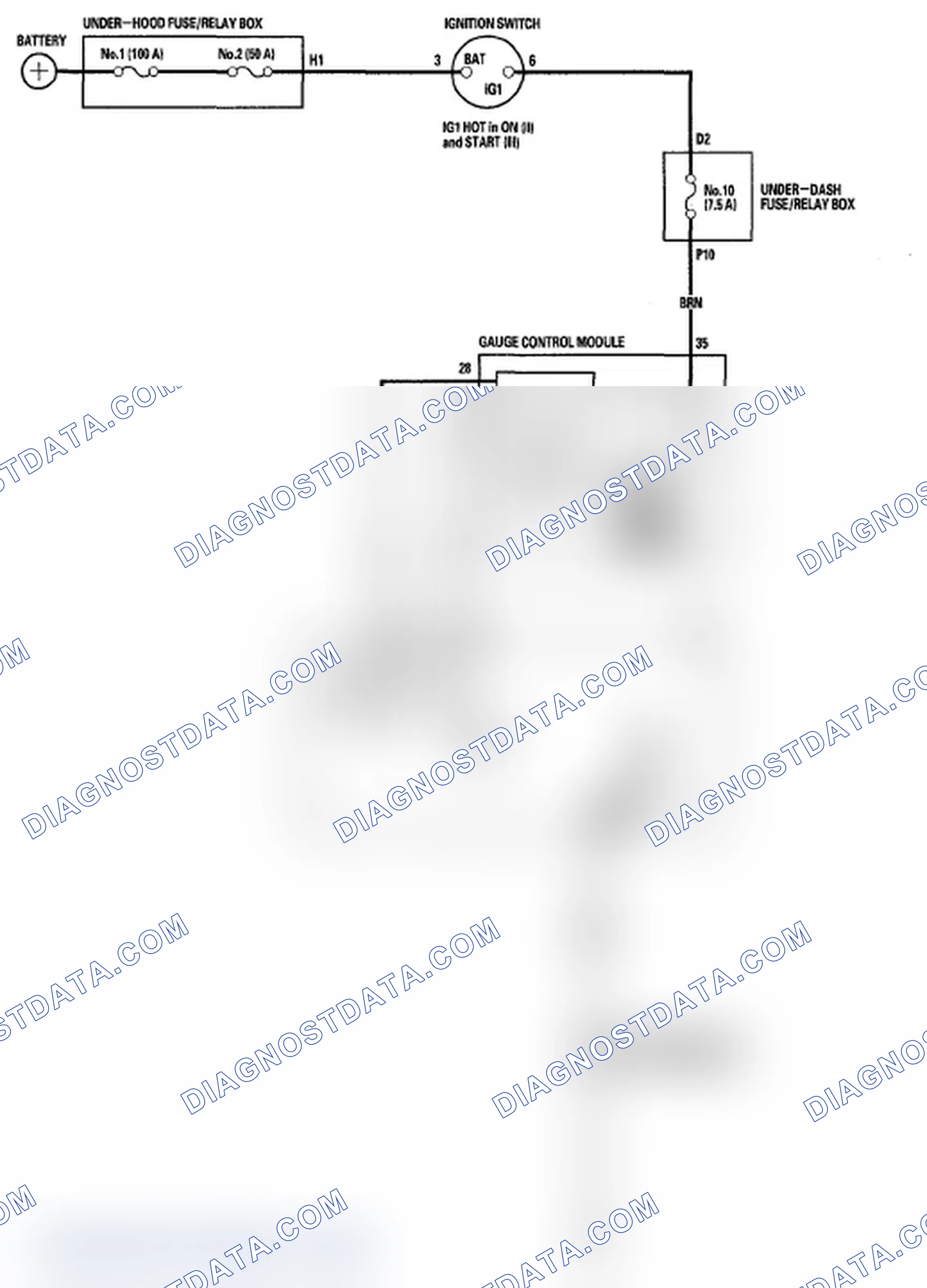 Scheme 3: Low Oil Pressure Indicator Circuit Diagram
