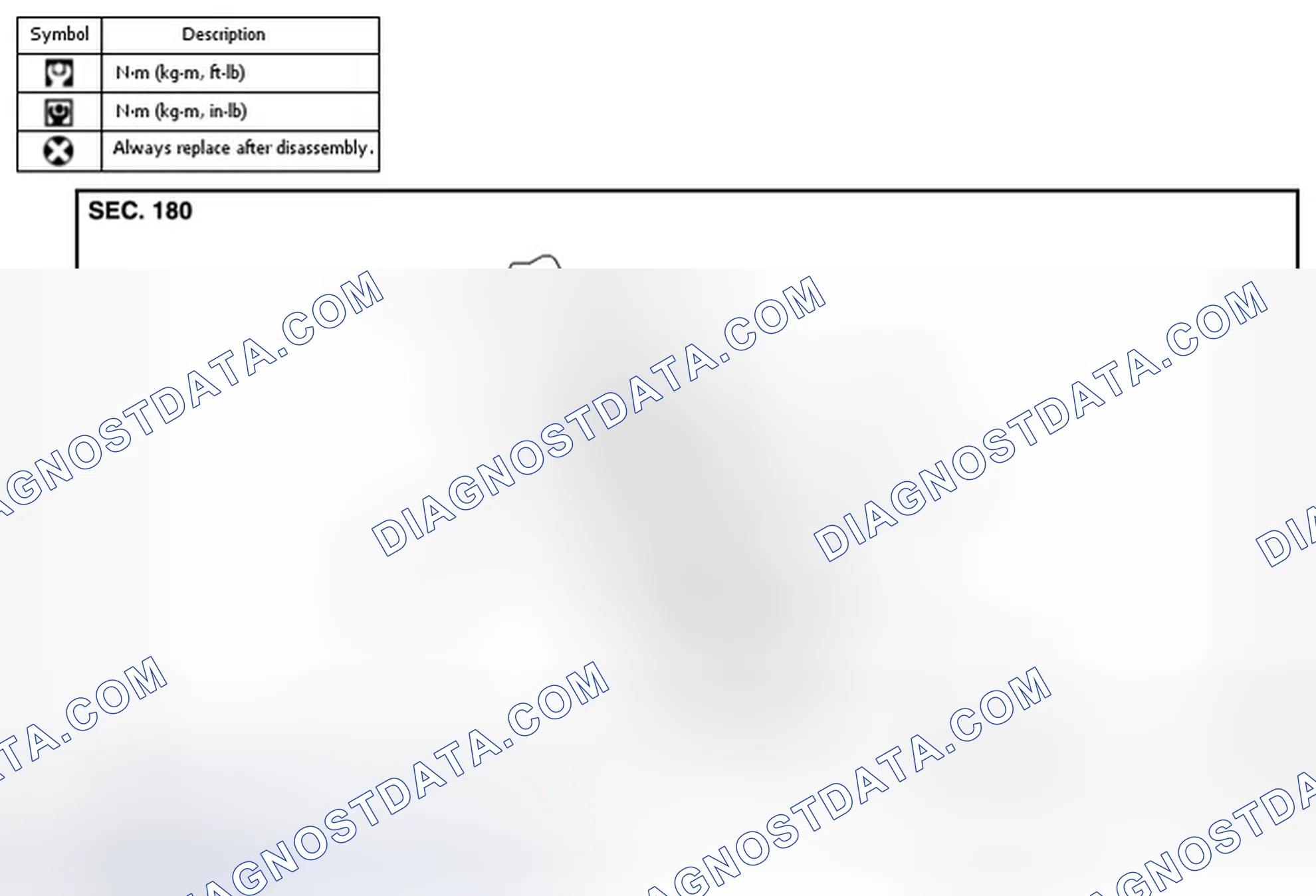 Scheme 3: MODELS WITHOUT DISTANCE CONTROL ASSIST SYSTEM : Exploded View